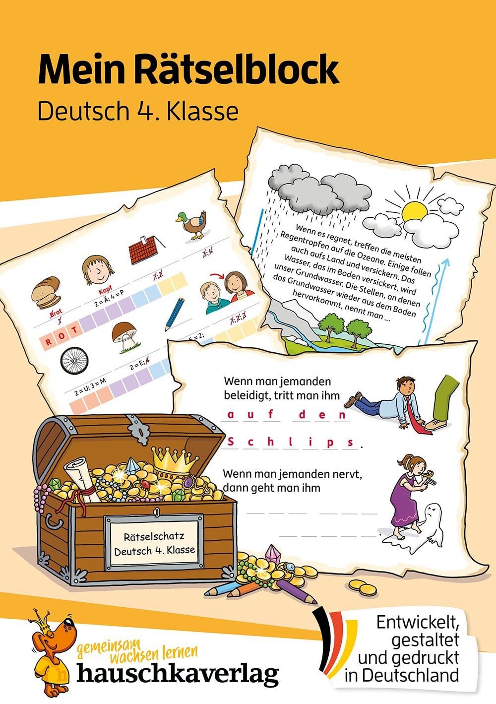 Schulbuch Mein Rätselblock Deutsch 4. Klasse Rätsel für kluge Köpfe mit Lösungen Christiane Wittenburg