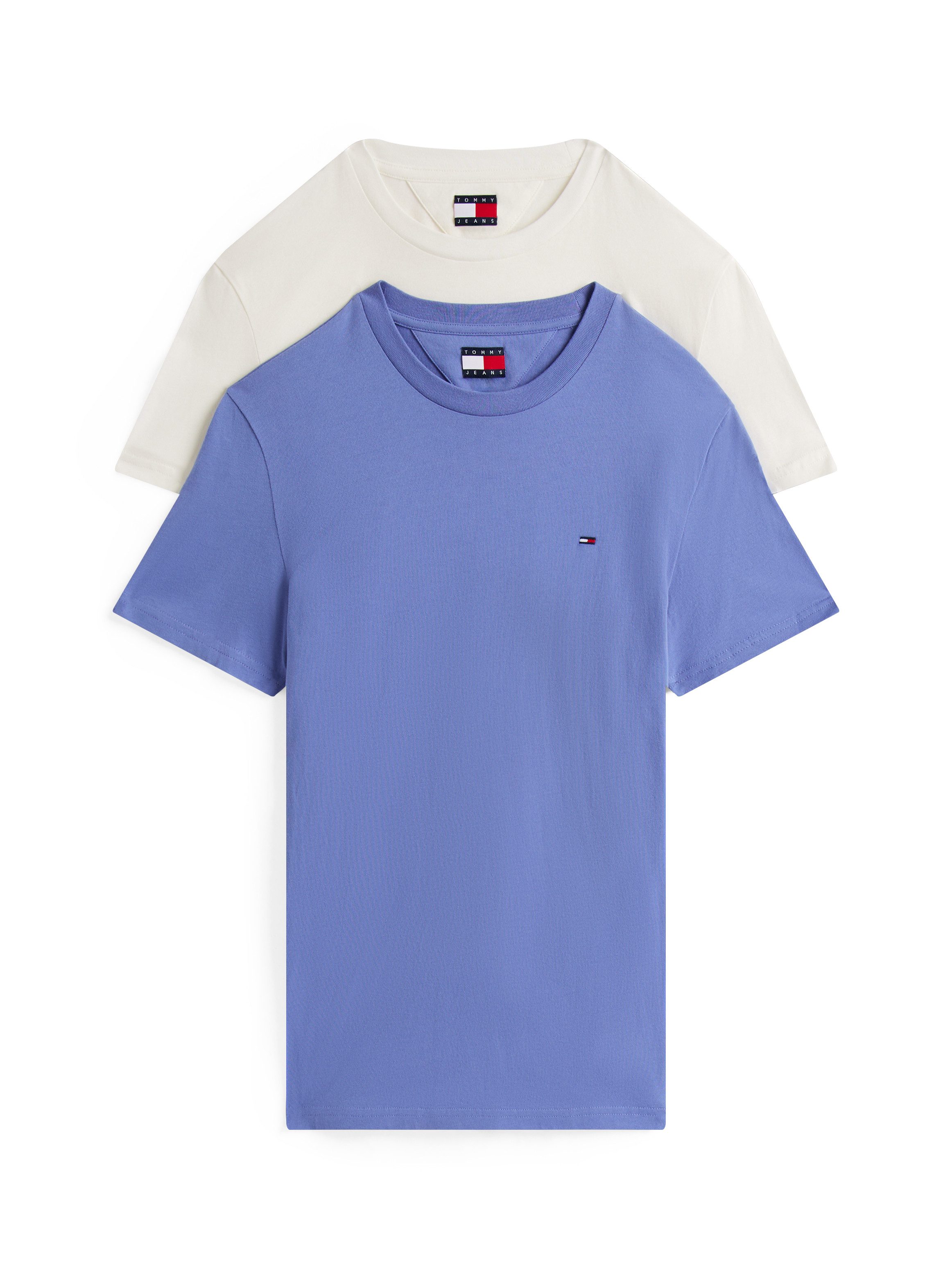 Tommy Jeans Rundhalsshirt TJM XSLIM 2PACK JERSEY TEE EXT (Packung, 2er-Pack günstig online kaufen