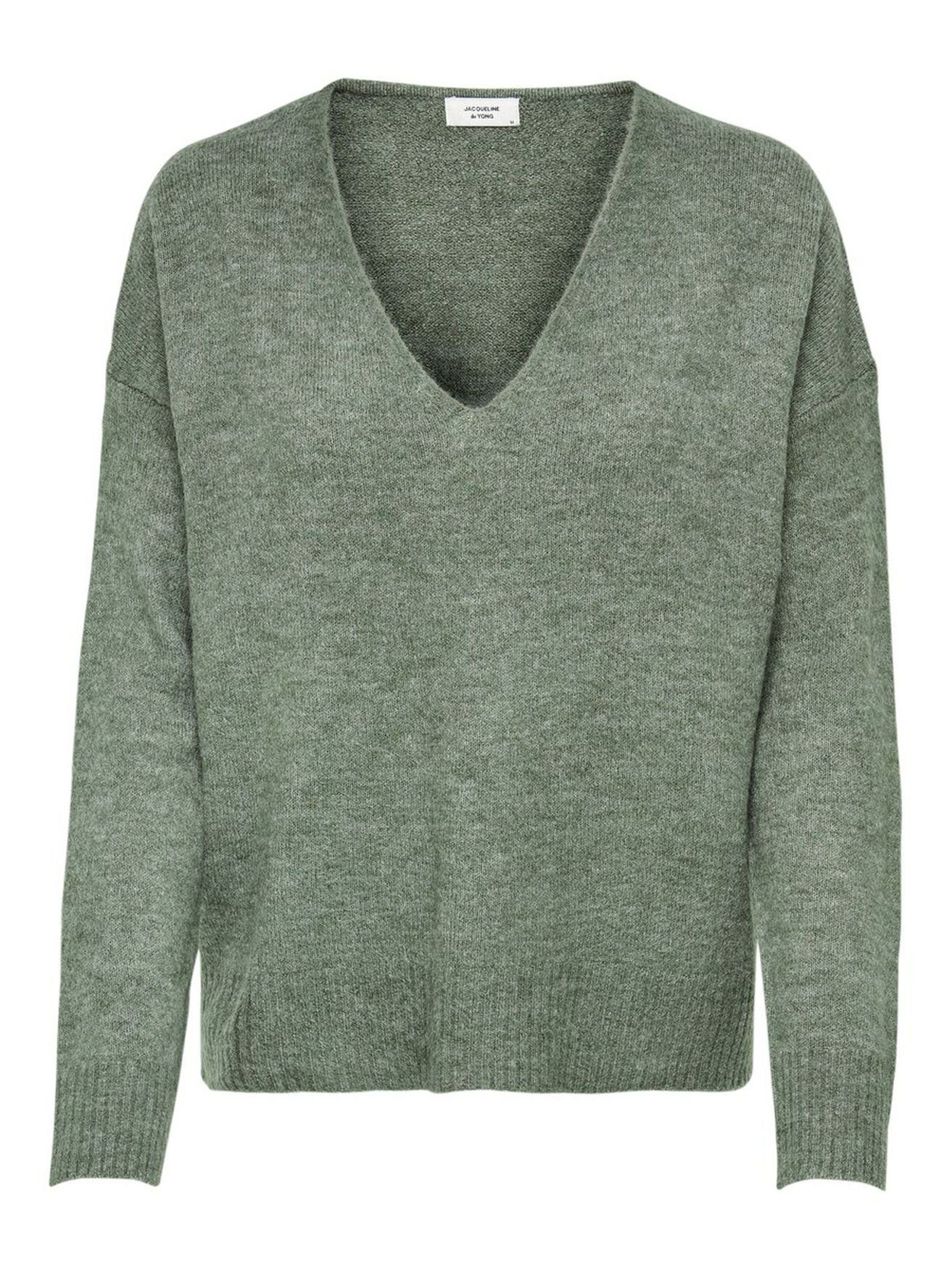 JACQUELINE de YONG Strickpullover Fein Strickpullover V-Neck JDYELANORA Lon günstig online kaufen