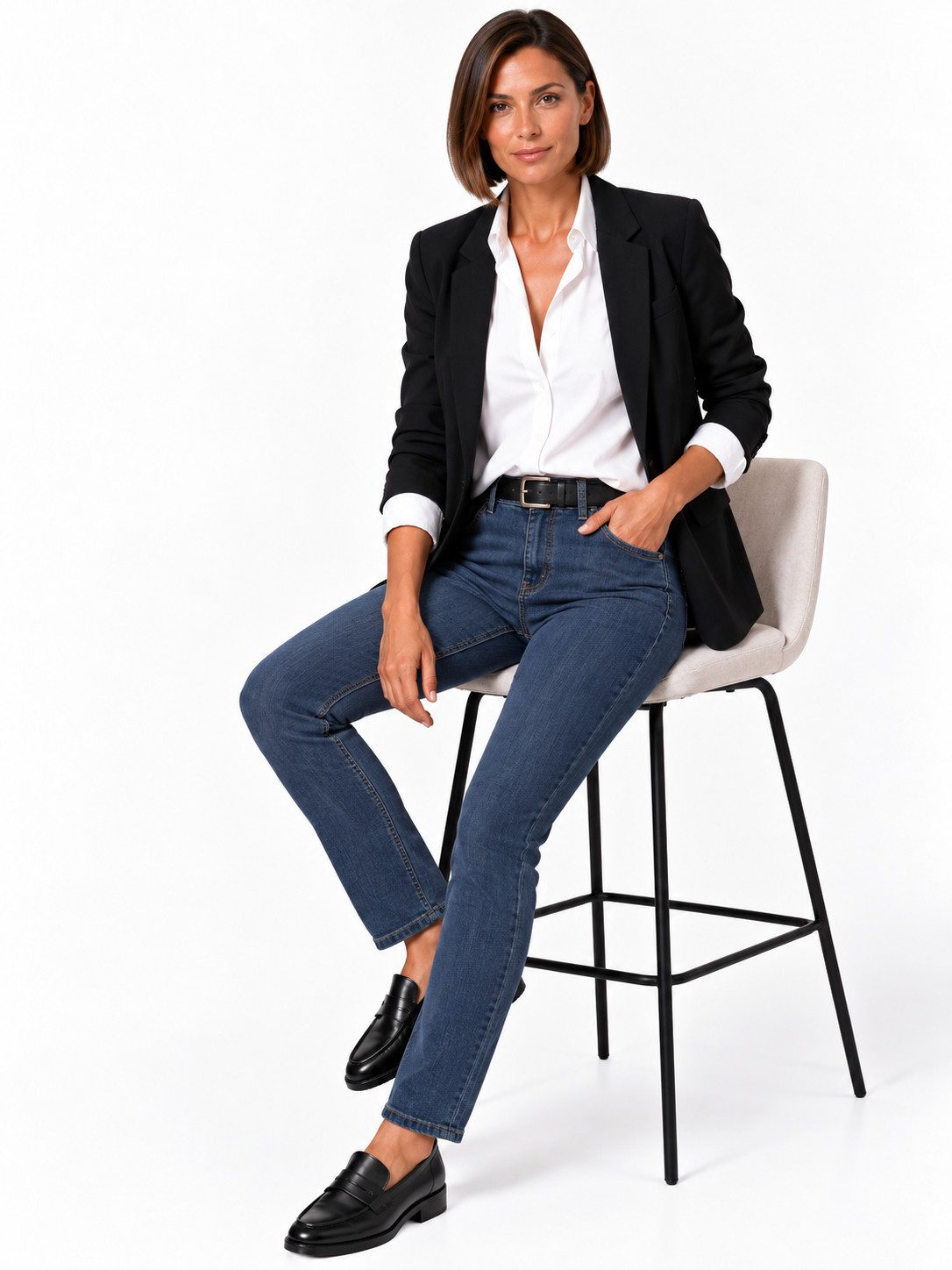 STARK DIE HOSE Stretch-Jeans Style WELLNESS- bequeme 5-Pocket, Regular Fit mit Dehnbund Eine gelungene Weiterentwicklung des beliebten ZERRES-Vorgängers – Bild 2 von 5