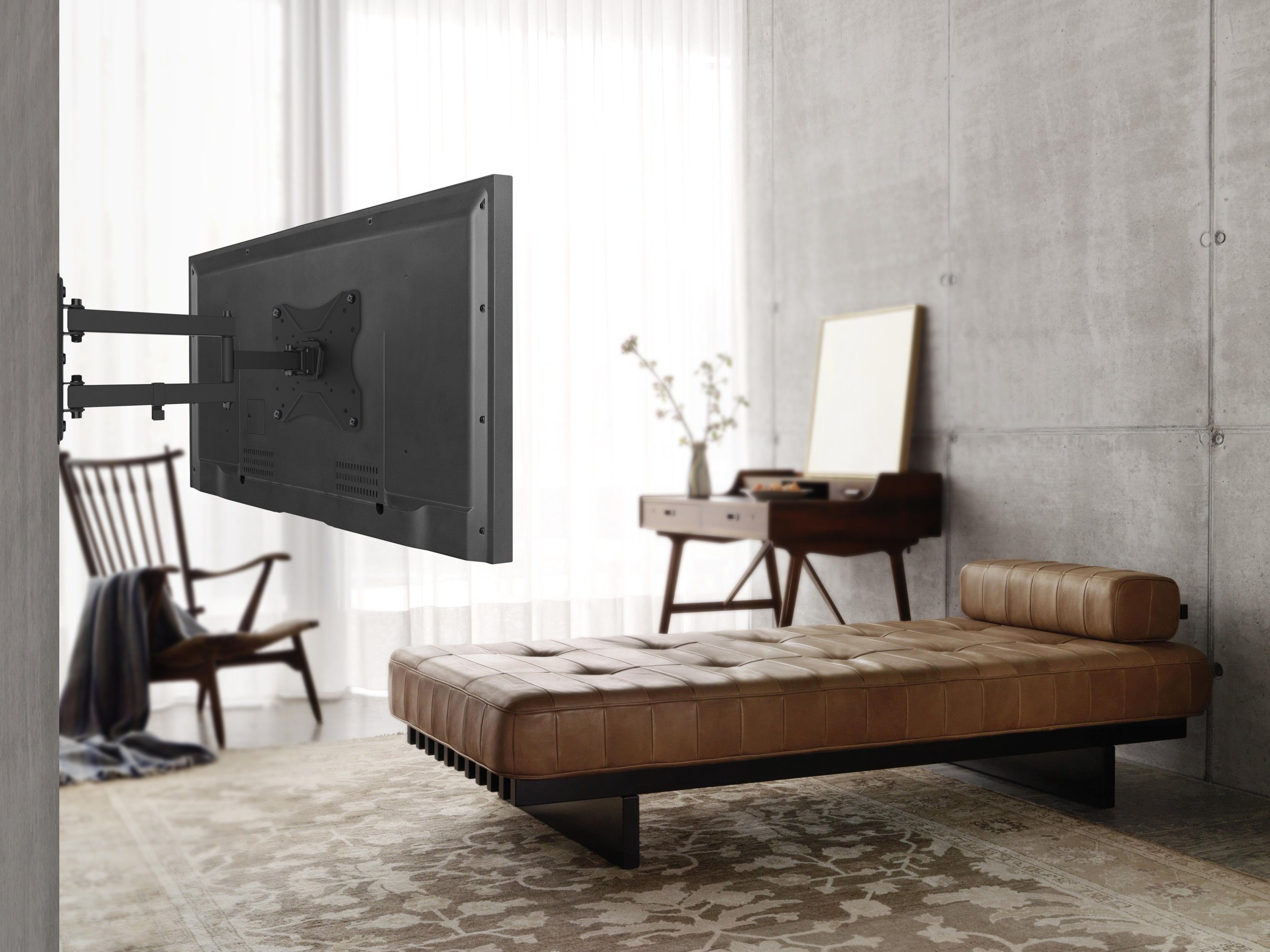 RICOO S7222 Wand Zoll, VESA (bis ausziehbar 200x200) Fernseher neigbar schwenkbar TV-Wandhalterung, 42 Halter
