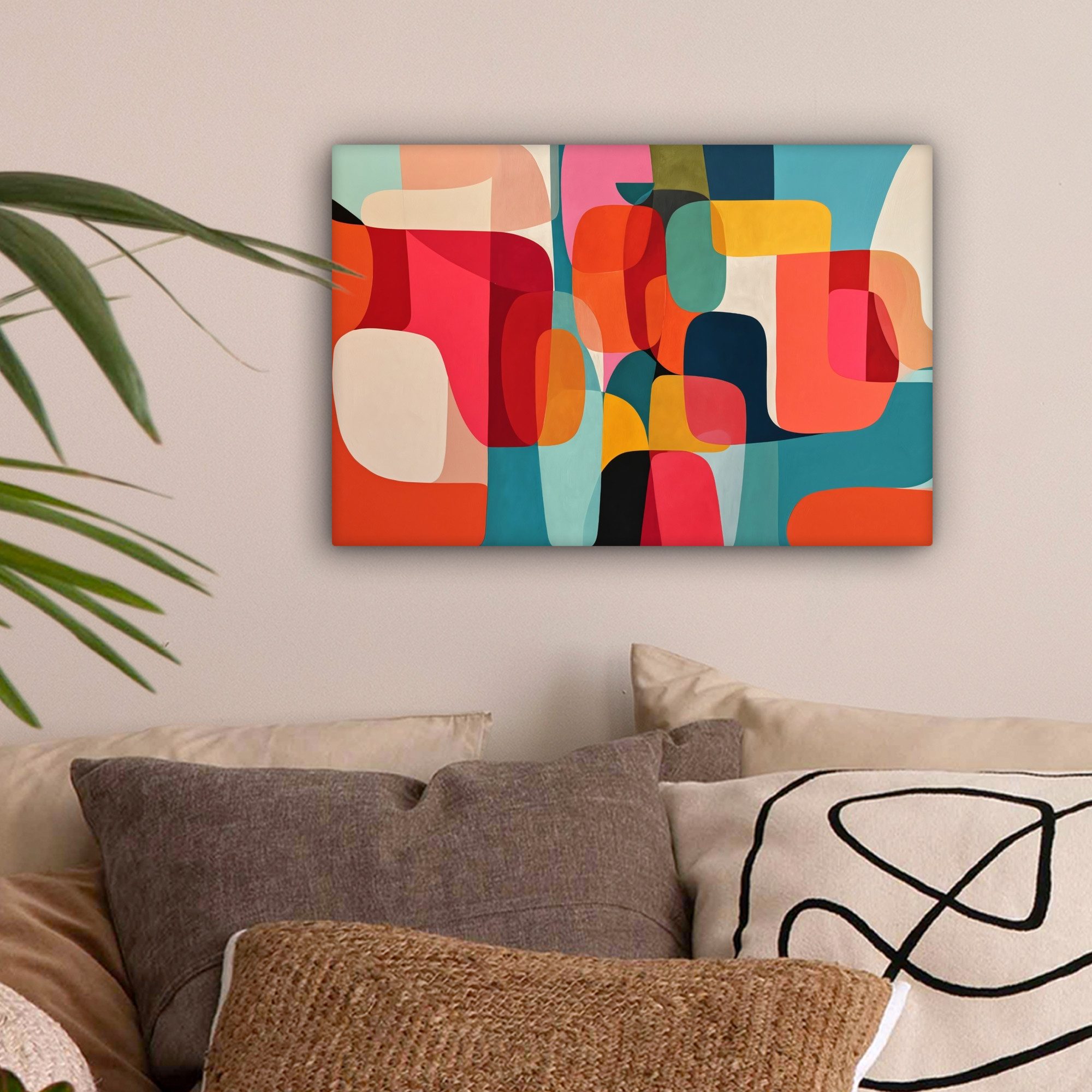 OneMillionCanvasses® Leinwandbild Formen - Bunt - Abstrakt - Flugzeuge, Fot günstig online kaufen
