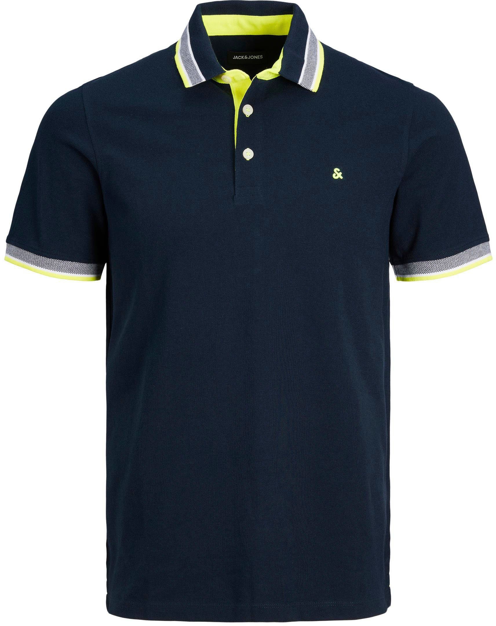 SS dark Jones POLO NOOS Poloshirt JJEPAULOS Jack & navy