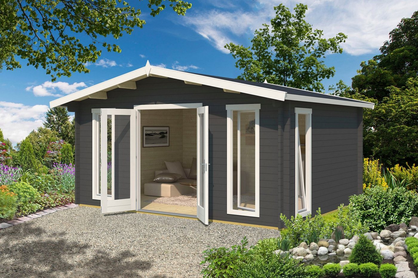 Thumbnail - LASITA MAJA Gartenhaus ELGIN 44, BxT: 528x430 cm, (Set, inkl. Fussbodenbretter zum verlegen)