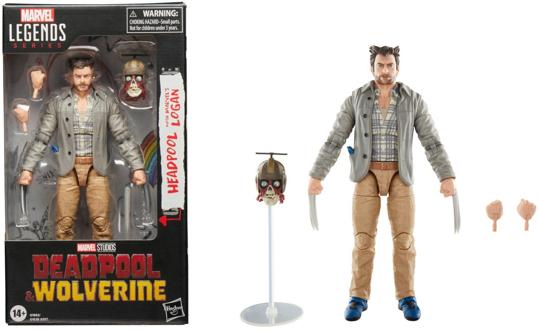 Hasbro Actionfigur Marvel Legends Deadpool & Wolverine Headpool with Marvel's Logan 6 Inc