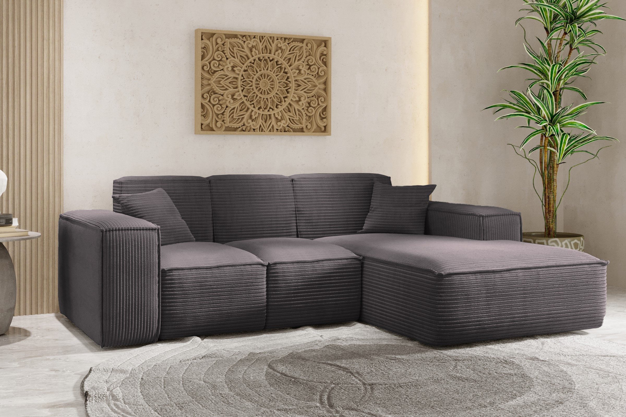 Kaiser Möbel Ecksofa Eckcouch SIENA L-Form, Stoff Poso/Salvador/Maloy/Artic günstig online kaufen