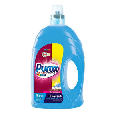 Clovin S.A. 3x Purox 4,3L 143WL Color Waschmittel farbige Buntwäsche waschen Gel f Colorwaschmittel