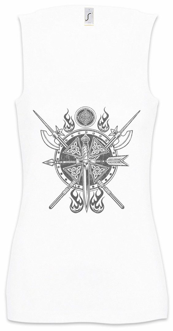 Tanktop Viking Gear Ornament Ärmelloses Damen T-Shirt Vikings Celtic Irminsul