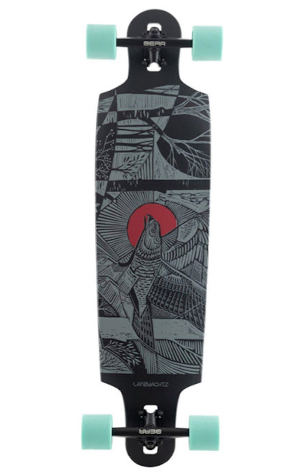 Landyachtz Longboard DROP CAT 38” DROP THROUGH LONGBOARD COMPLETE