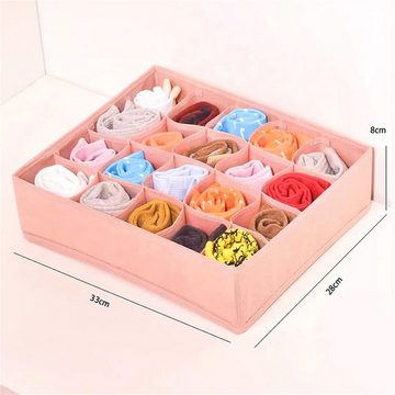 RefinedFlare Aufbewahrungsbox Socken-Organizer, 20 Fächer, Aufbewahrungsbox für Zuhause, Rosa (1 St)