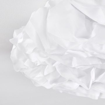 hofstein Deckenleuchte »Collegiglioni« moderne Deckenlampe aus Metall/Stoff in Weiß, 3000 Kelvin, runde Leuchte mit waschbaren Bezug, Ømax. 55cm, 1700 Lumen, IP20