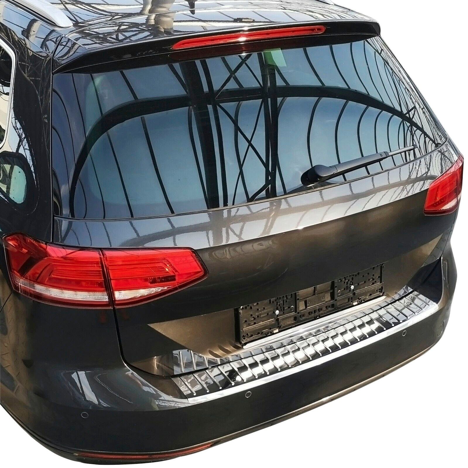 RECAMBO VW GOLF 2013, Abkantung Zubehör Edelstahl VARIANT, 7 chrom für mit ab poliert, Ladekantenschutz,