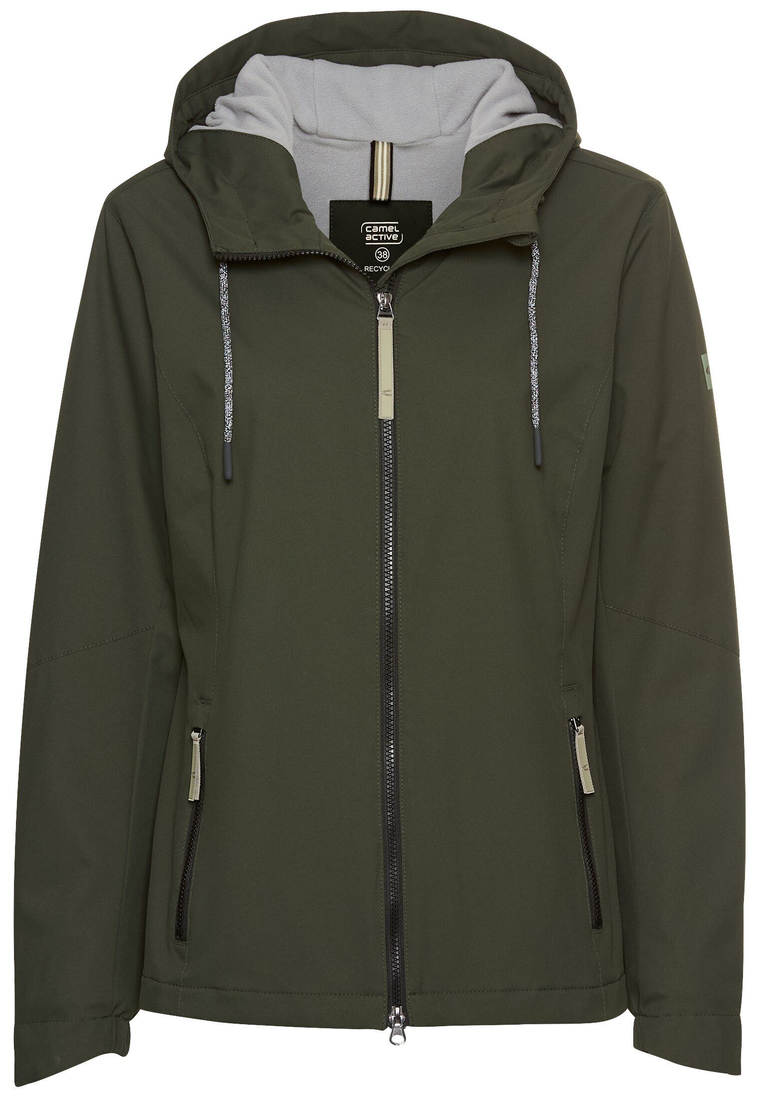 Funktionsjacke mit abnehmbarer Kapuze