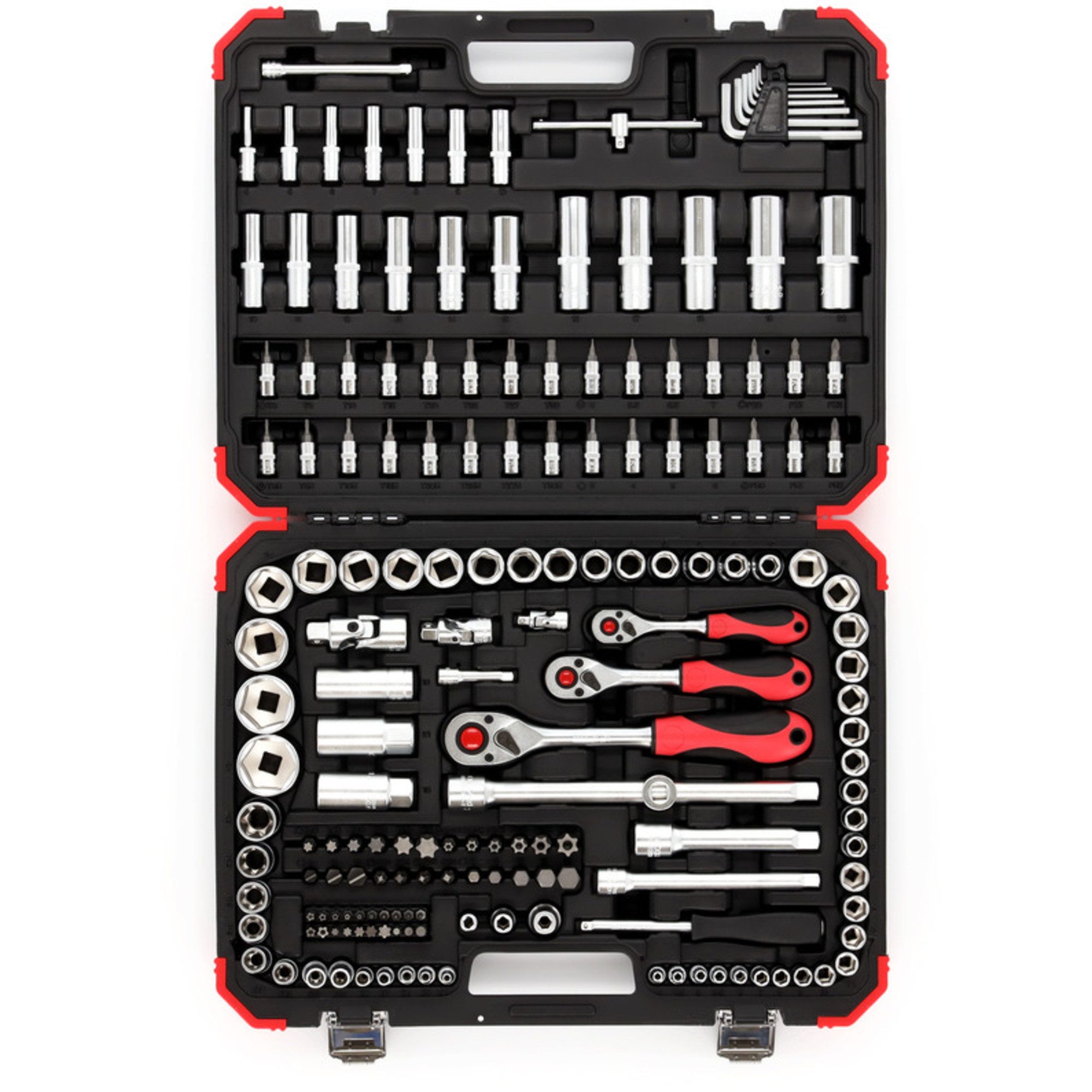 Ratsche GEDORE Red Steckschlüssel-Satz, 1/4" + 3/8" +