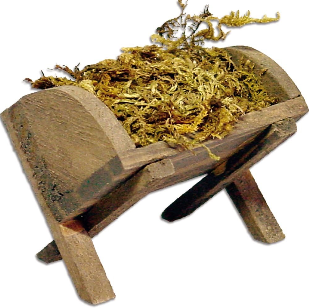 FADEDA Krippen-Zubehör FADEDA Futterkrippe mit Moos, Höhe in cm: 5,5