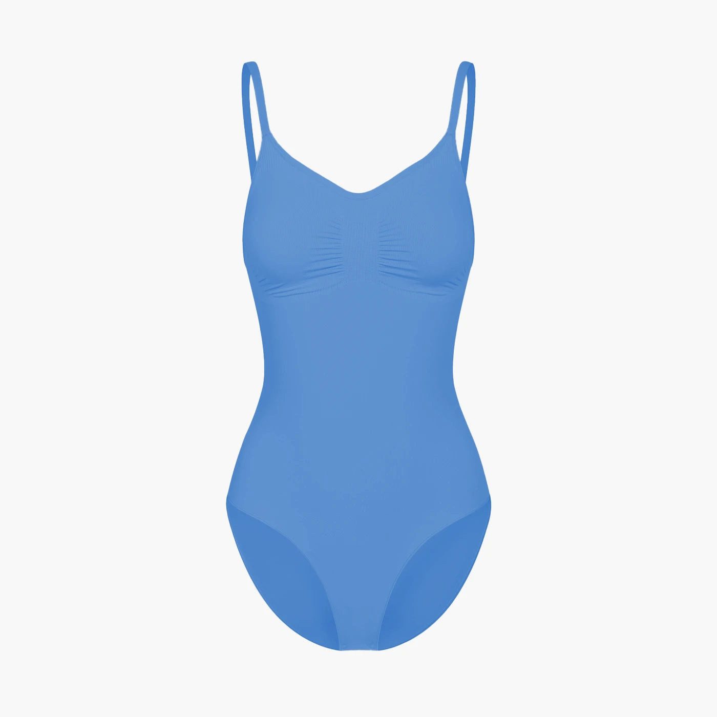 cfab Shaping-Body Bodysuit Sculpting Shapewear mit Slip-Silver Lake Blue-L (1-tlg)