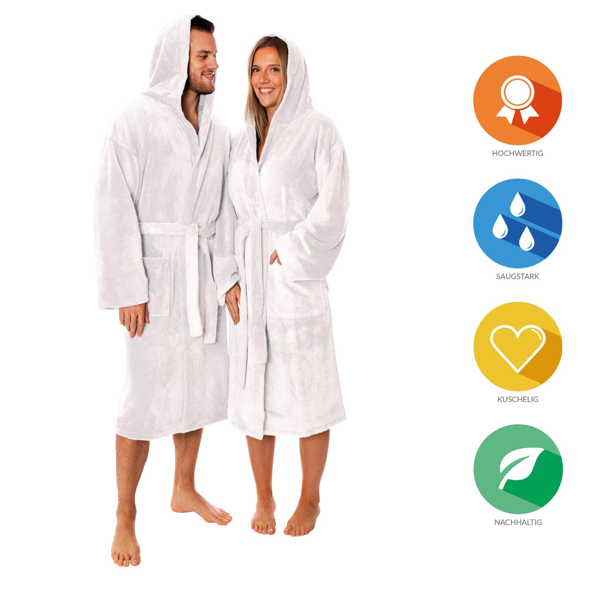 Lavea Bademantel Madrid, aus 100% Bambusviskose, fusselfrei, pflegeleicht, günstig online kaufen