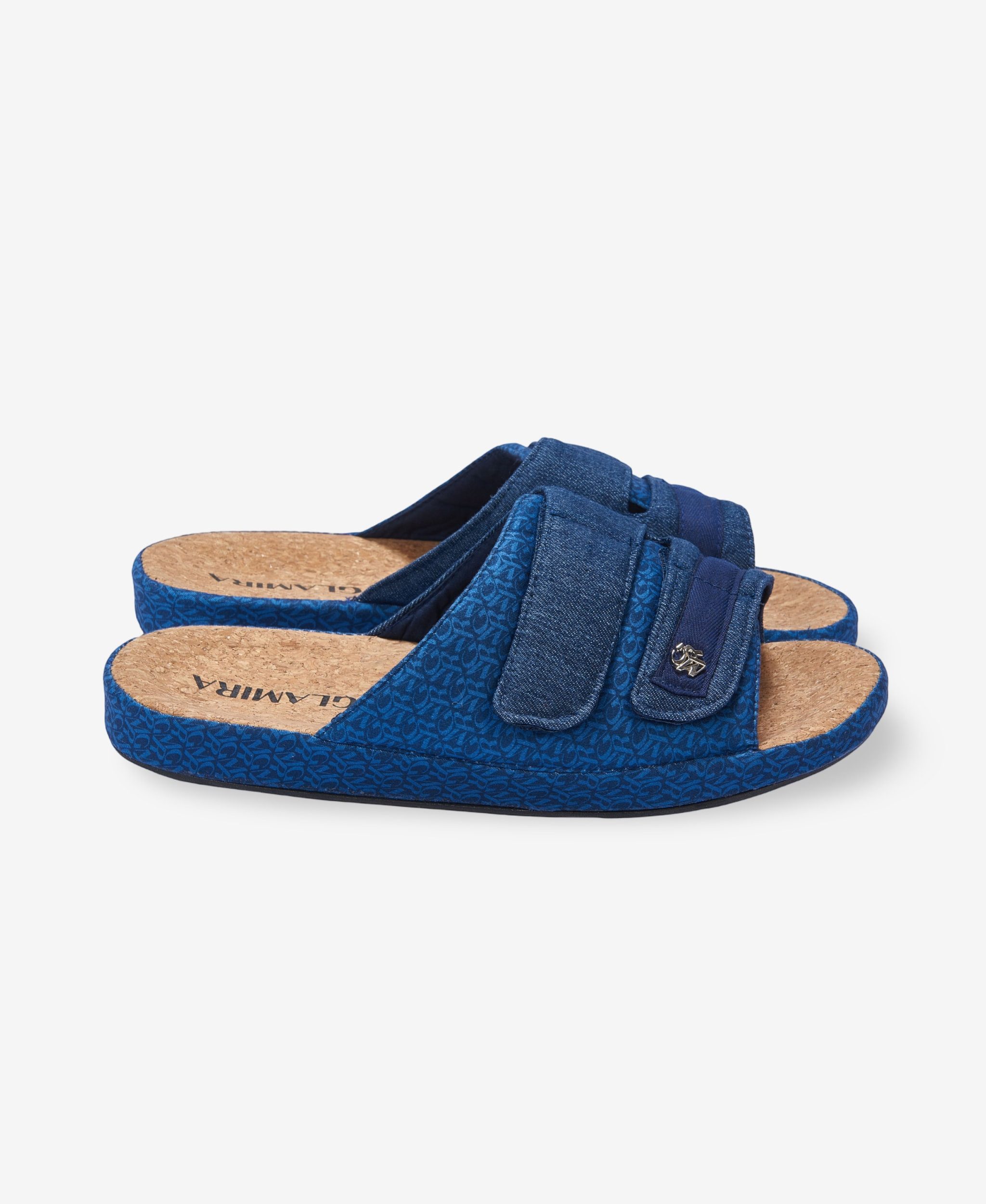 GLAMIRA Marineblaue Herren-Hausschuhe mit Kork Hausschuh (1-tlg) mit Kork-Fußbett