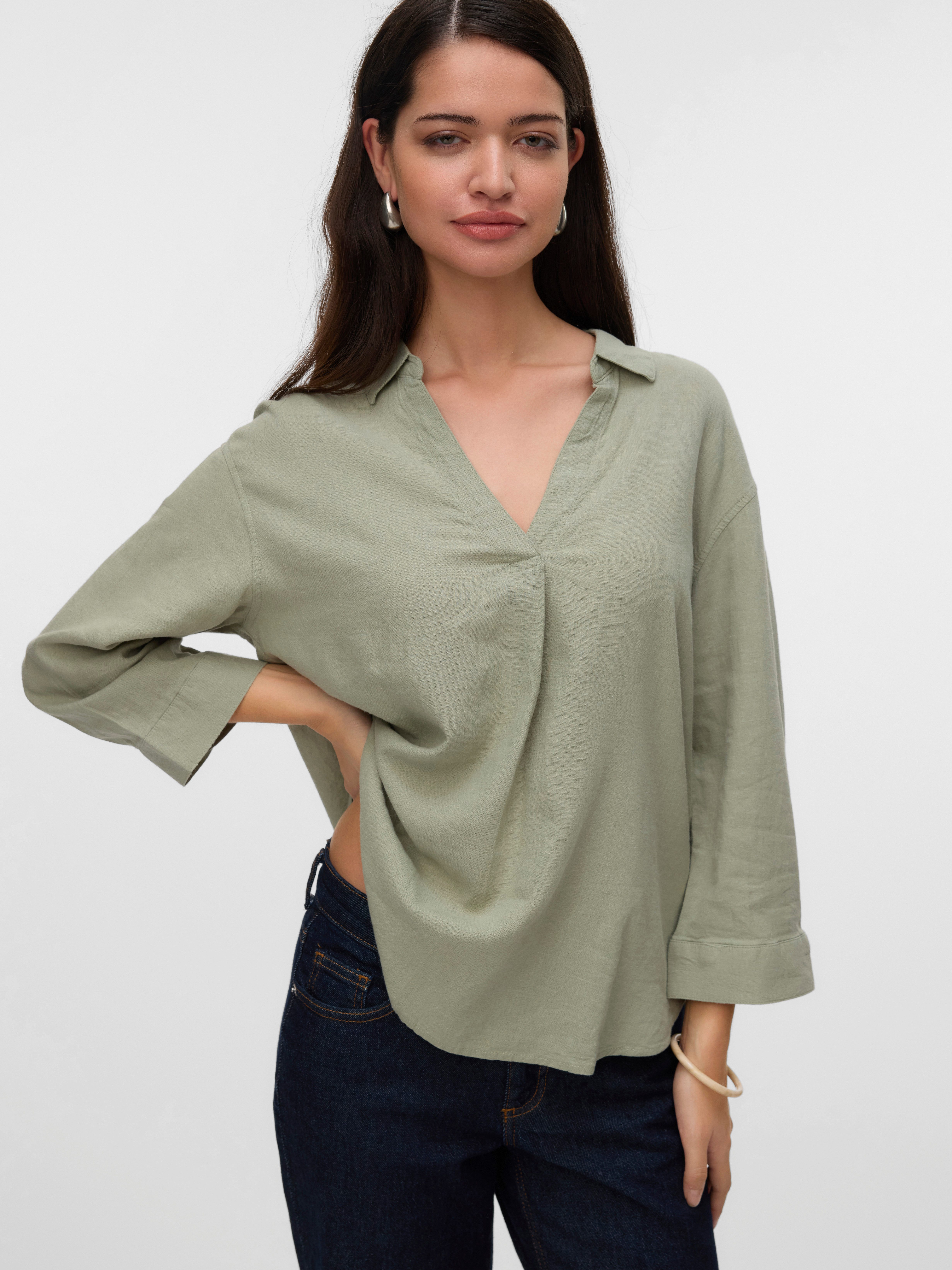 Vero Moda Shirtbluse VMLINN 3/4 TOP WVN GA NOOS günstig online kaufen