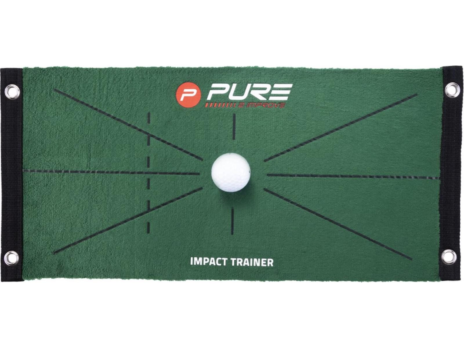 Pure 2 Improve Golfnetz Original Pure 2Improve Golf Abschlaggmatte, 52cmx23cm, Klein,Kompakt,für Zuhause & Unterwegs