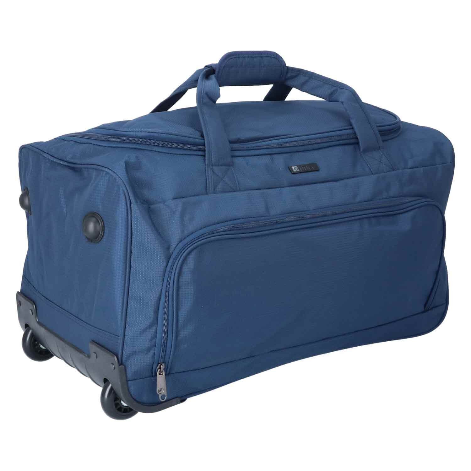 Rollenreisetasche Trolley Sporttasche TheTrueC Koffer navy TheTrueC Reisetasche 60cm