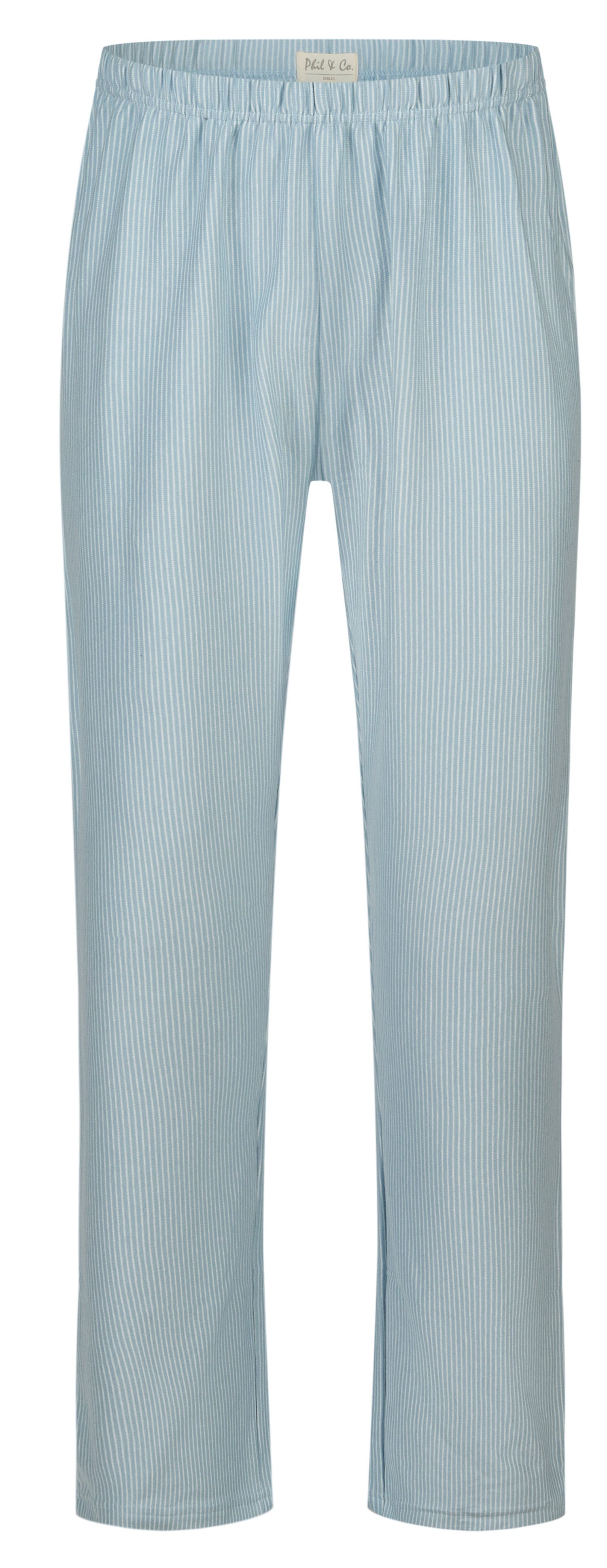 Phil & Co. Schlafanzug Herren Pyjama lang (2 tlg) Modisches Design – Bild 3 von 3
