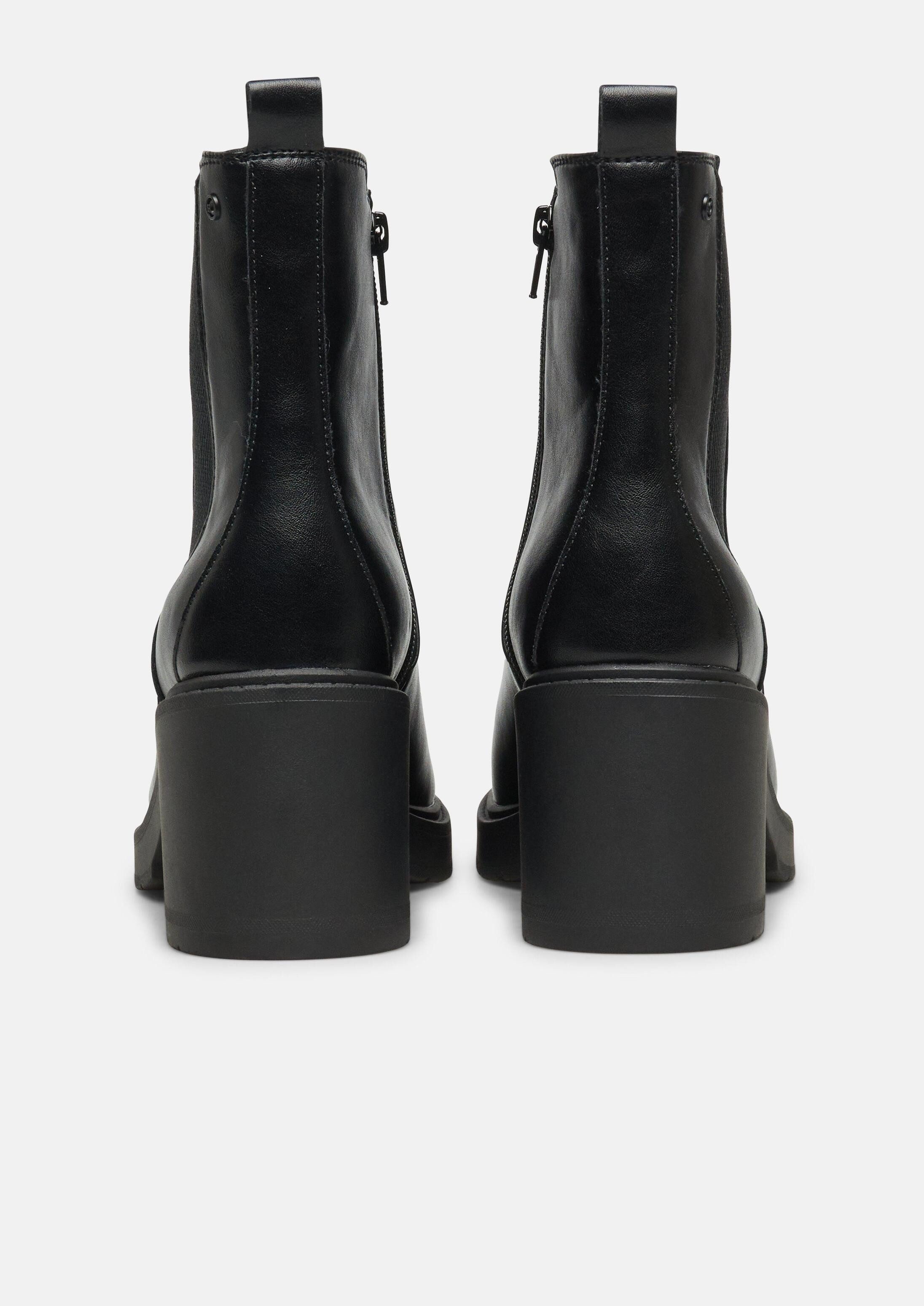 s.Oliver Stiefeletten Stiefel Stiefeletten in Leder-Optik mit Blockabsatz – Bild 2 von 3