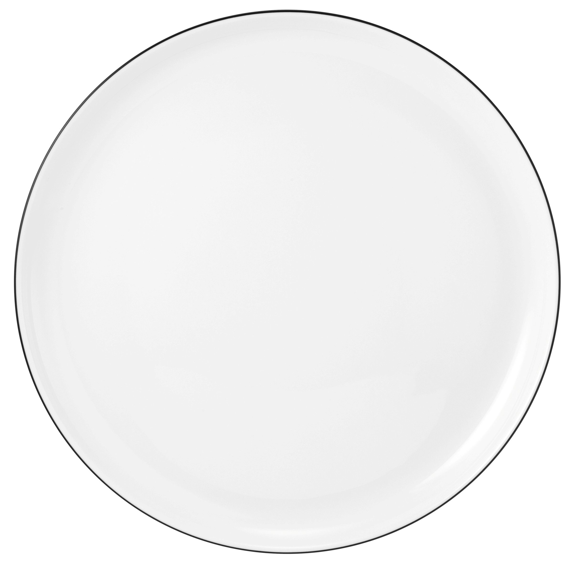 Seltmann Weiden Speiseteller Lido Black Line, (1 St), Teller rund 26 cm