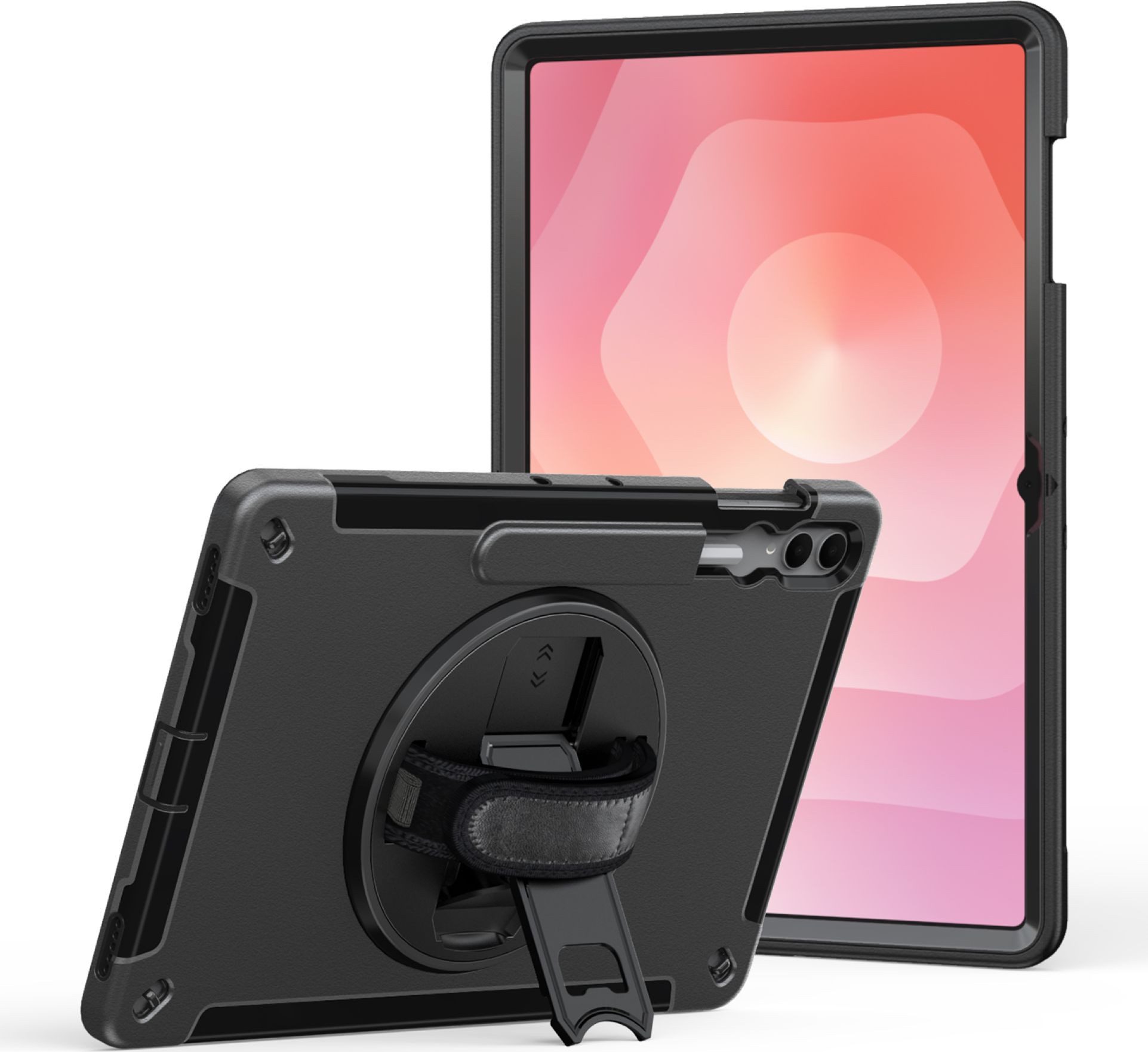 JT Berlin Tablet-Hülle Rugged Kickstand & Handstrap Case 14,6", drehbare Handschlaufe & Kickstand, voller Zugriff