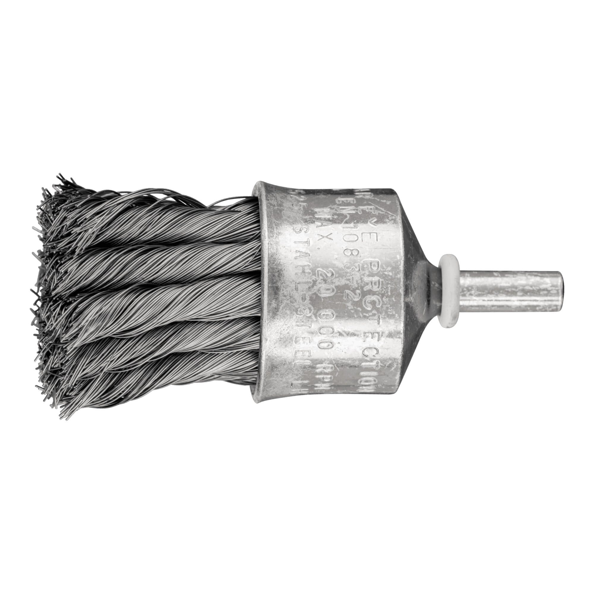 Pferd Pinsel PFERD TOOLS Pinselbürste gezopft PBG Ø30mm Schaft-Ø6 mm Stahl-Draht-Ø0