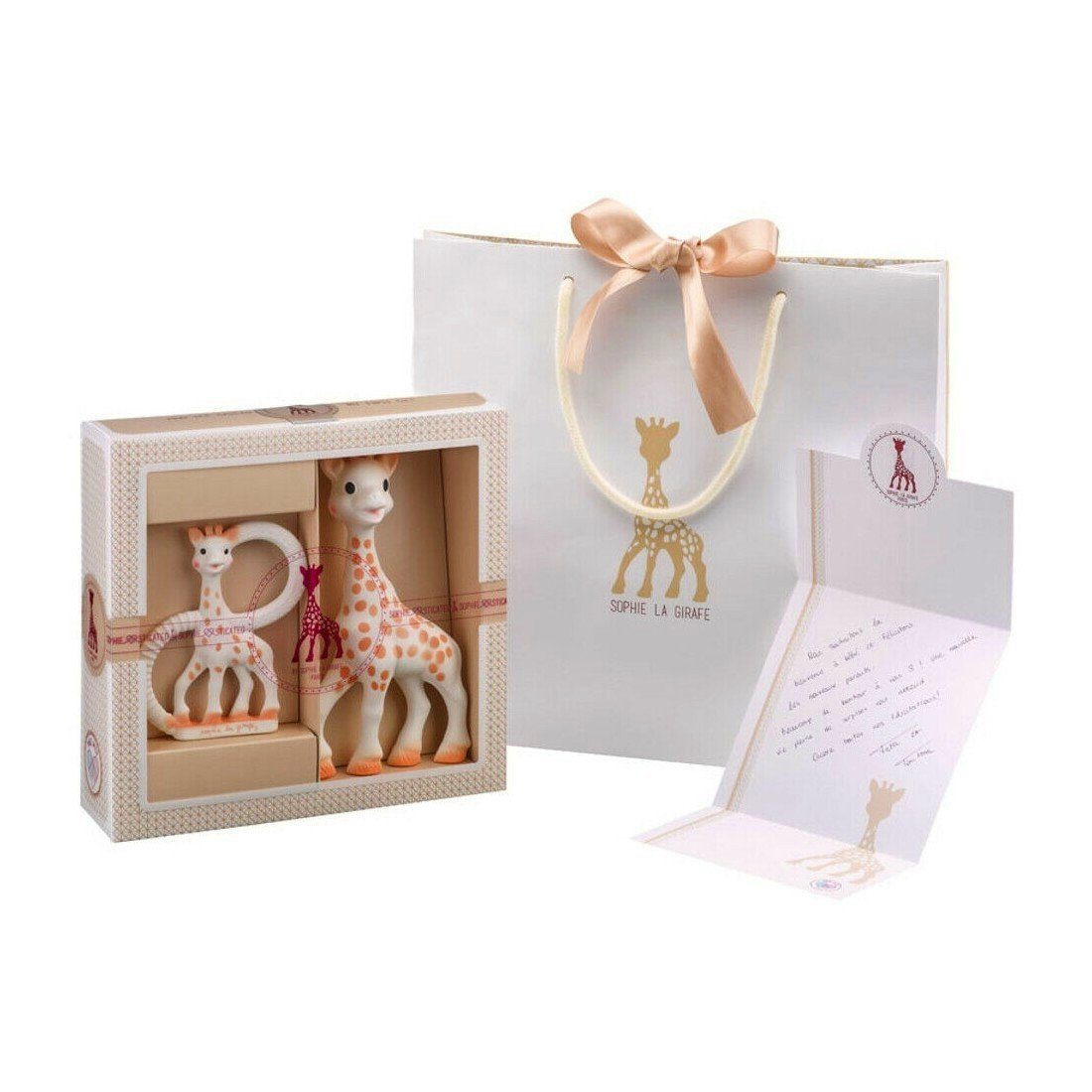 Beißring Geschenkset Sophie la girafe 2-teilig