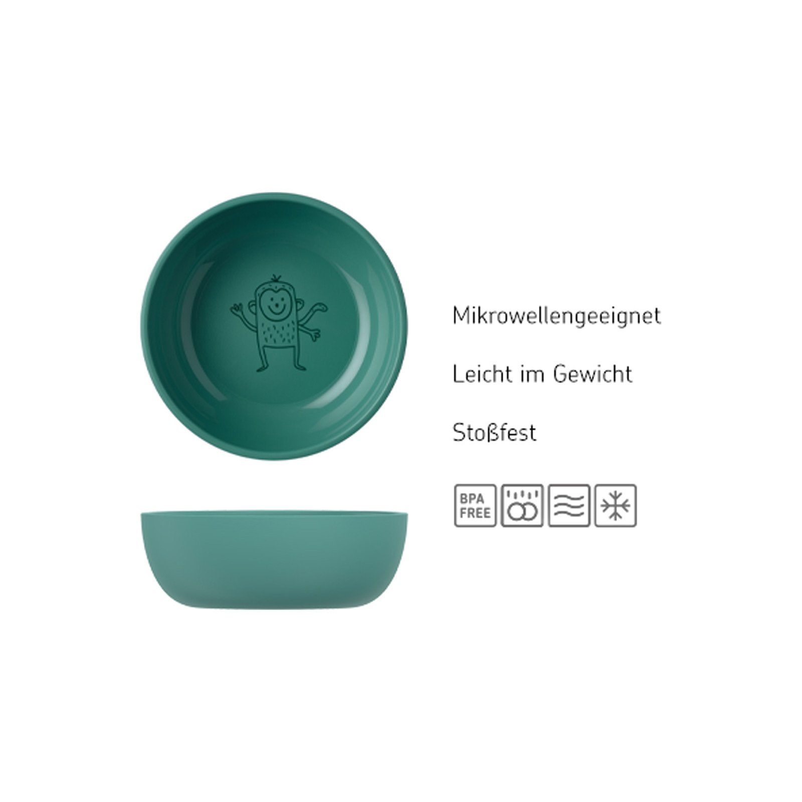 Mepal Kinderschale Mio Kinderschale ø 12,7 cm, Kunststoff, (1 Schale, 1-tlg)