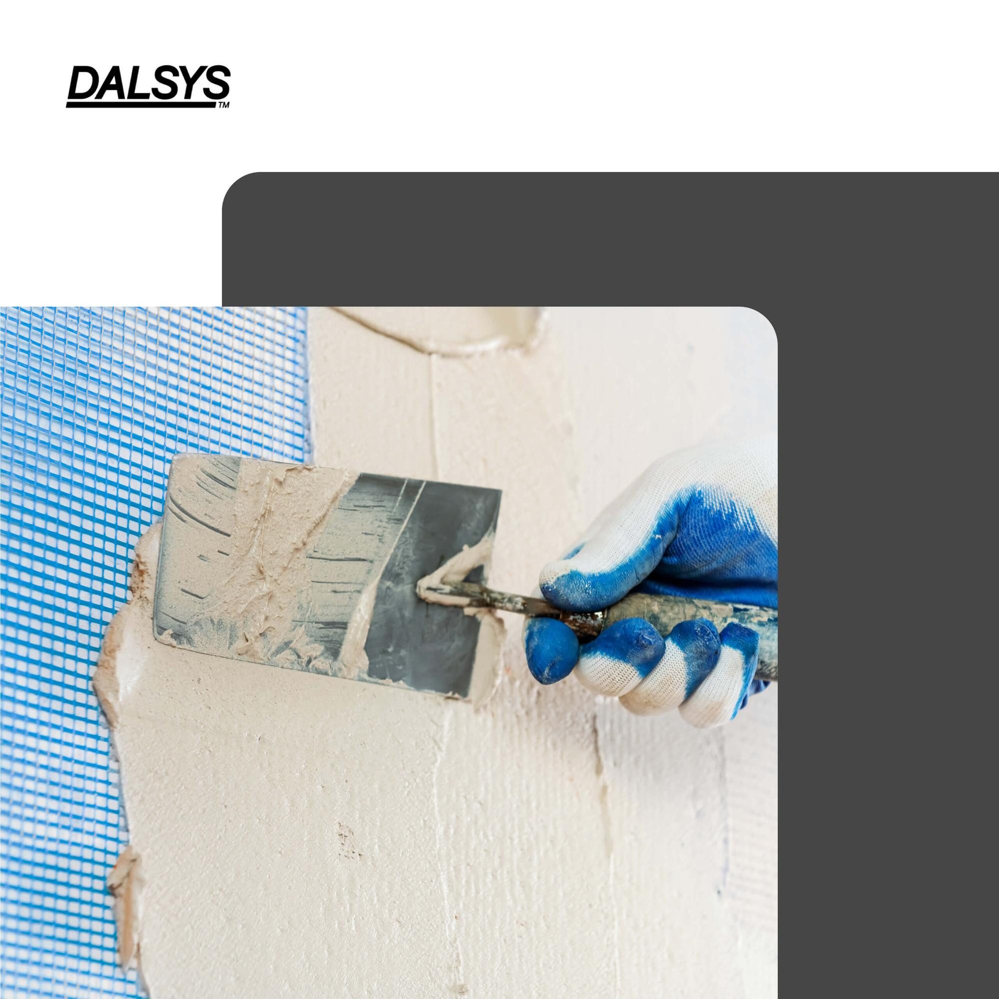 Dalsys Glasfasergewebe Armierungsgewebe, (10m², 10m x 1m, 1-St), 105g/m², 7x7mm, Innen- und Außenputz, Universal