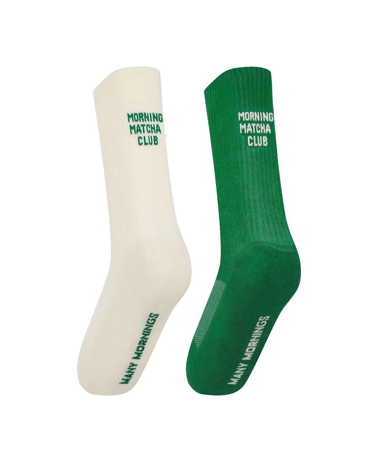 Many Mornings Sportsocken Many Mornings Sport Matcha Club (1 Paar, 1-Paar, 1 Paar) immer ein dismatching Paar