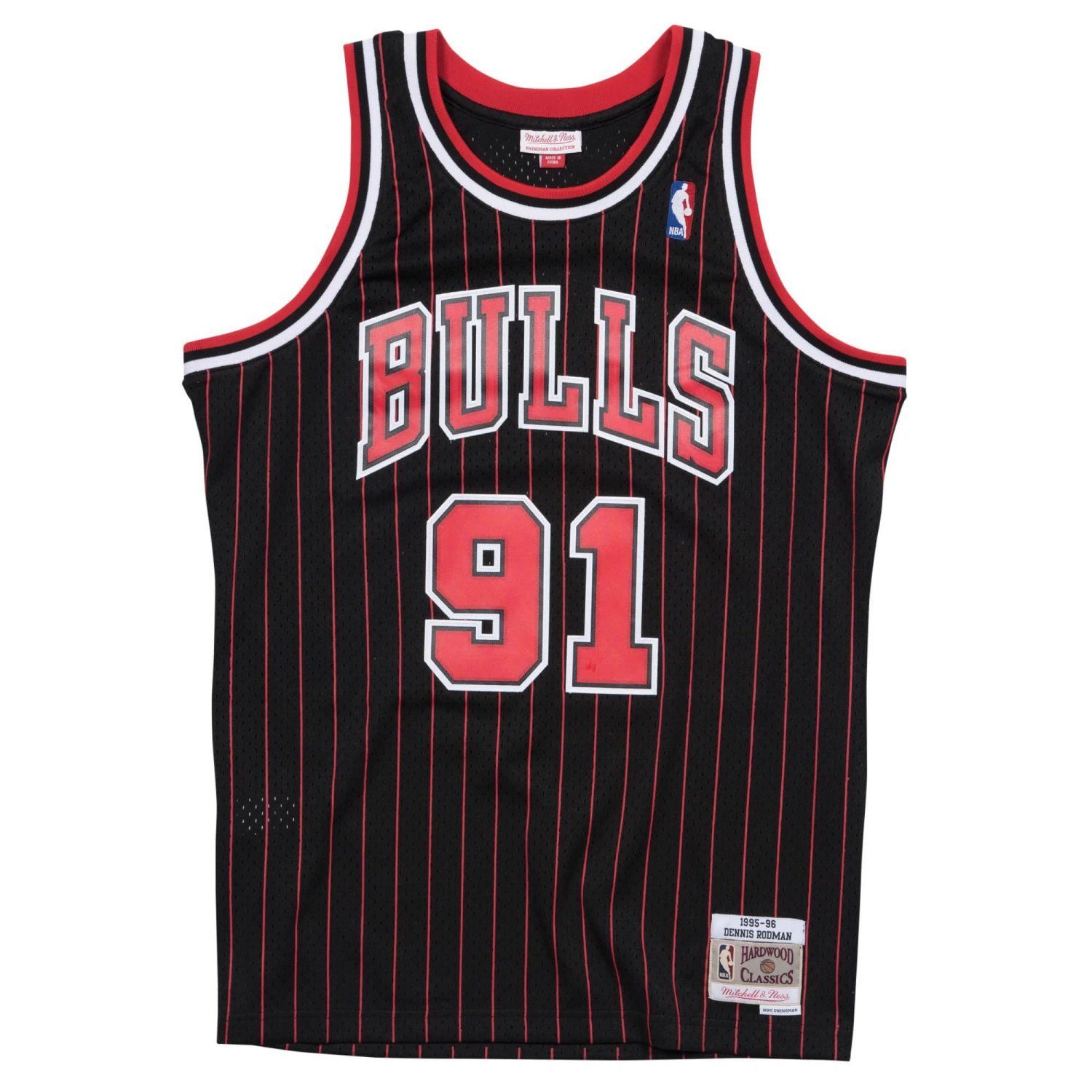 Mitchell & Ness Basketballtrikot Swingman Jersey Chicago Bulls 199596 Dennis Rodma