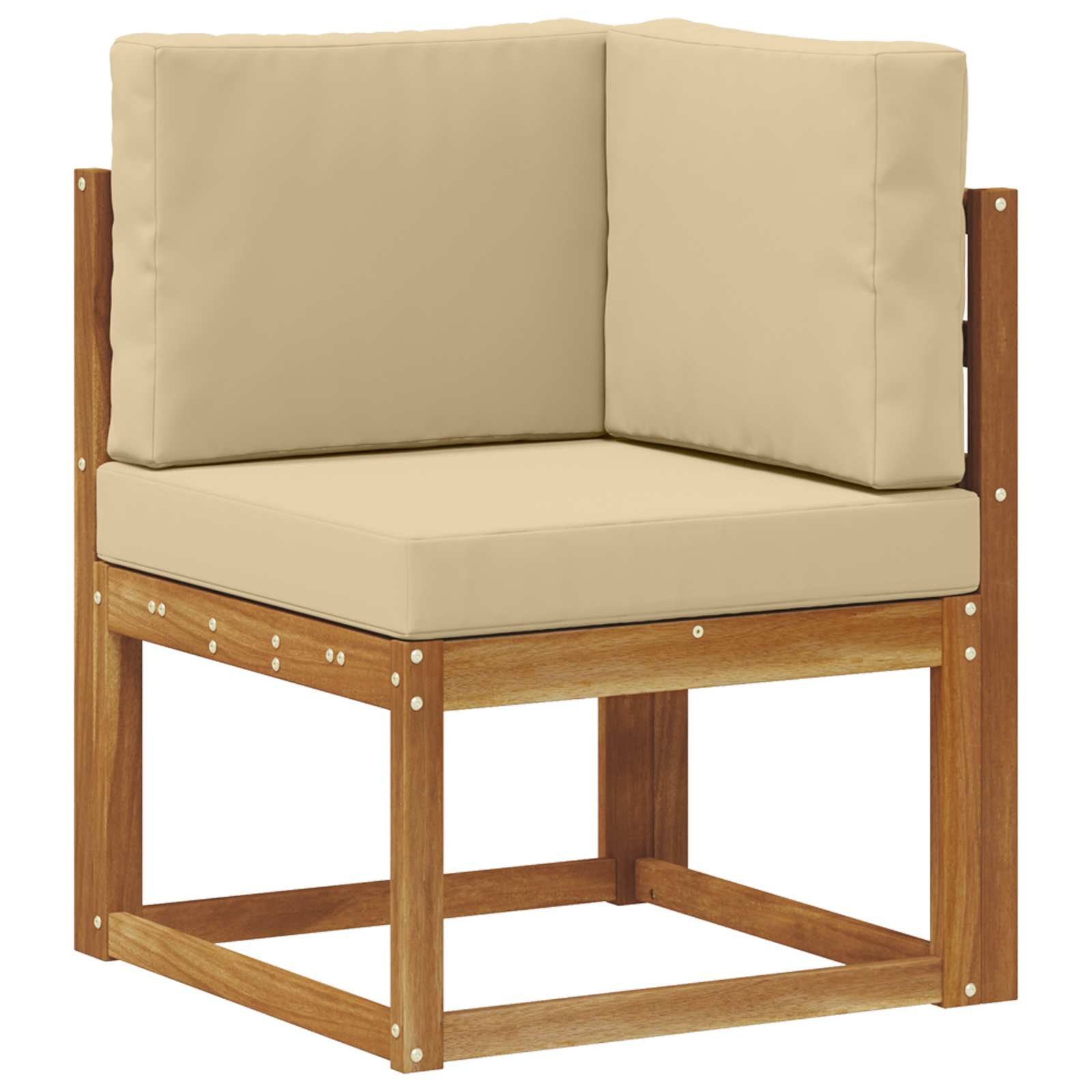vidaXL Sofaelement Outdoor Ecksofa Massivholz (1 St)