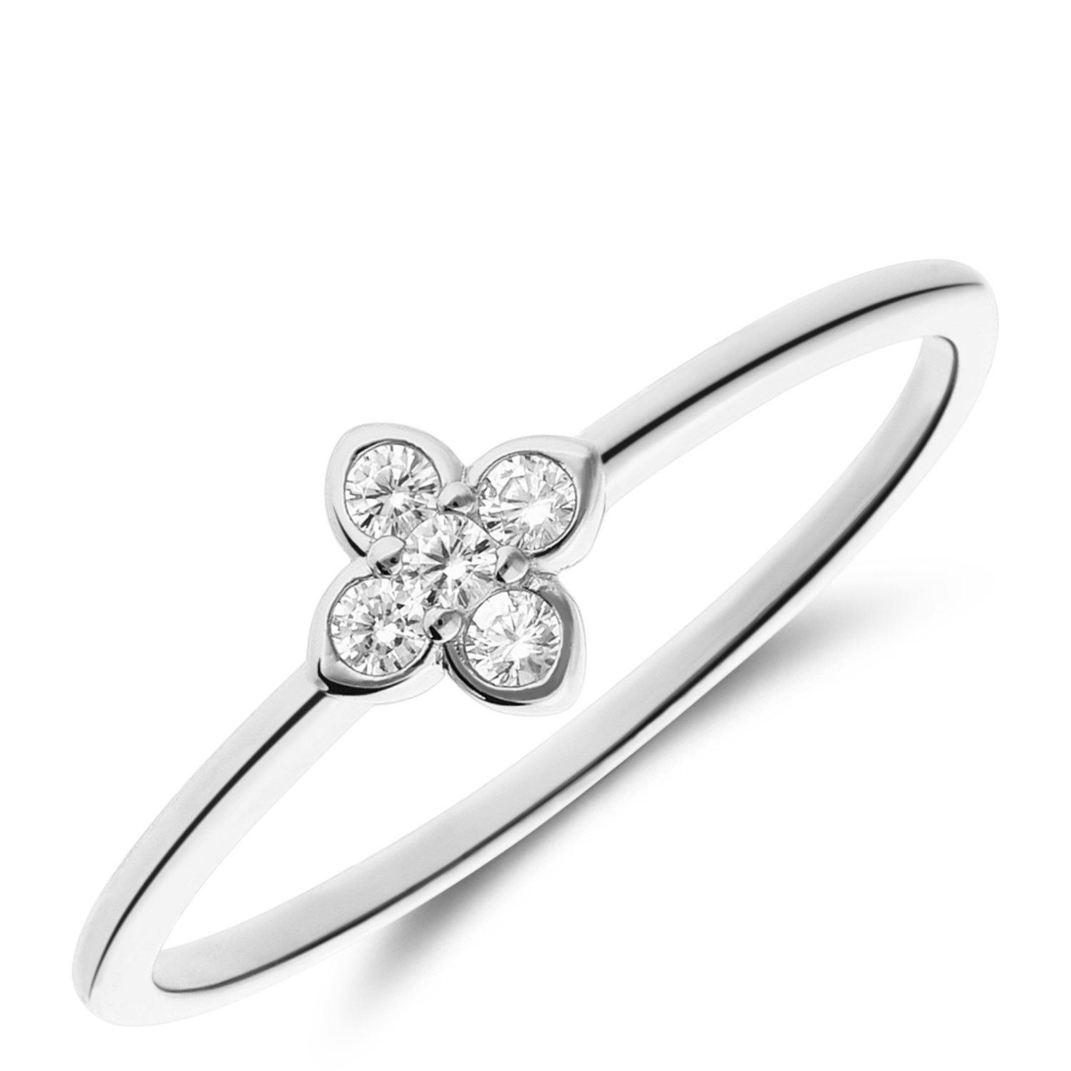 LUCARDI Fingerring Ring - 925 Silber - Silber - Zirkonia - Damen