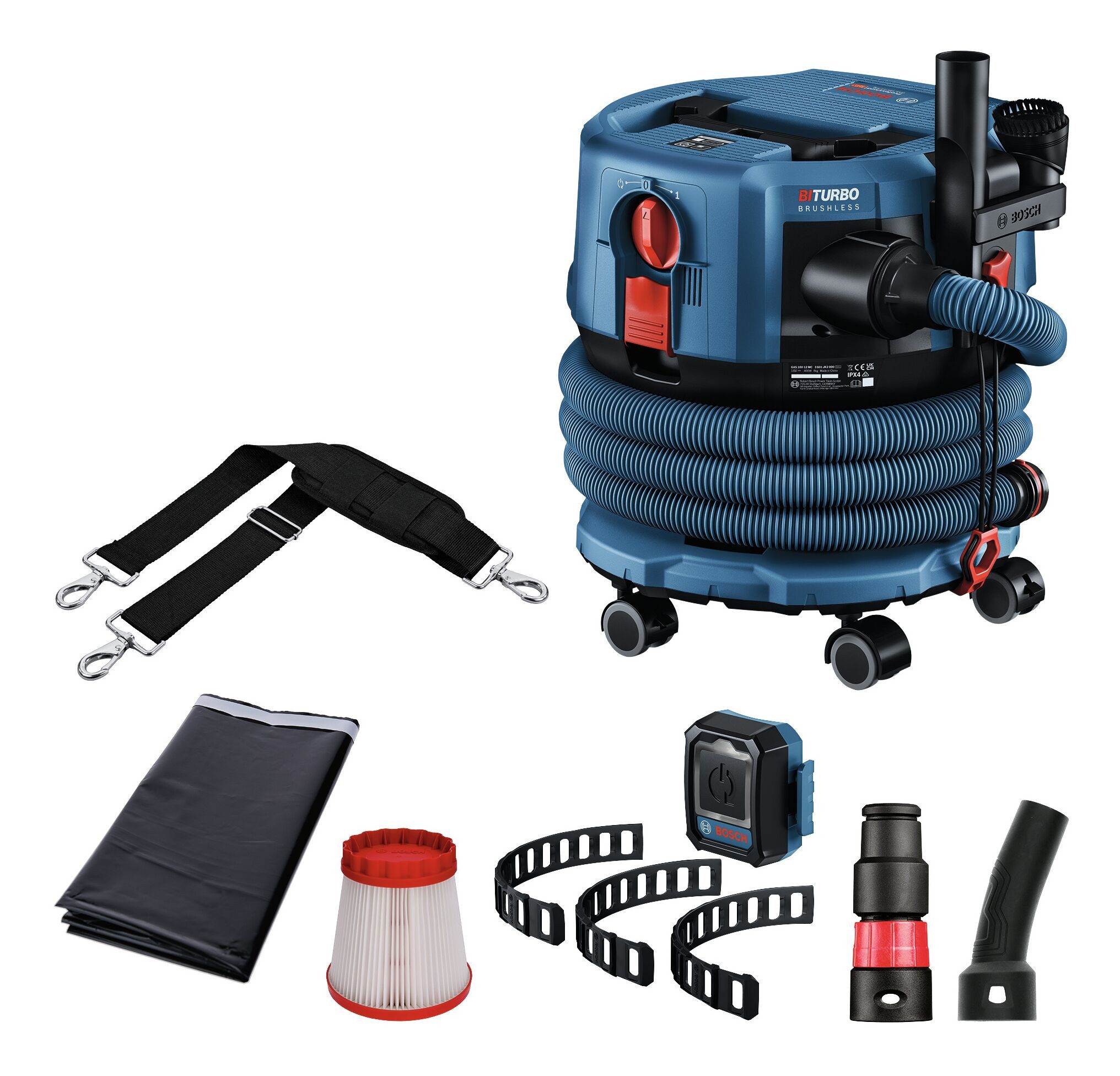 BOSCH Nass-Trocken-Akkusauger GAS 18V-12 MC, Akku-Staubsauger Ohne Akku - im Karton