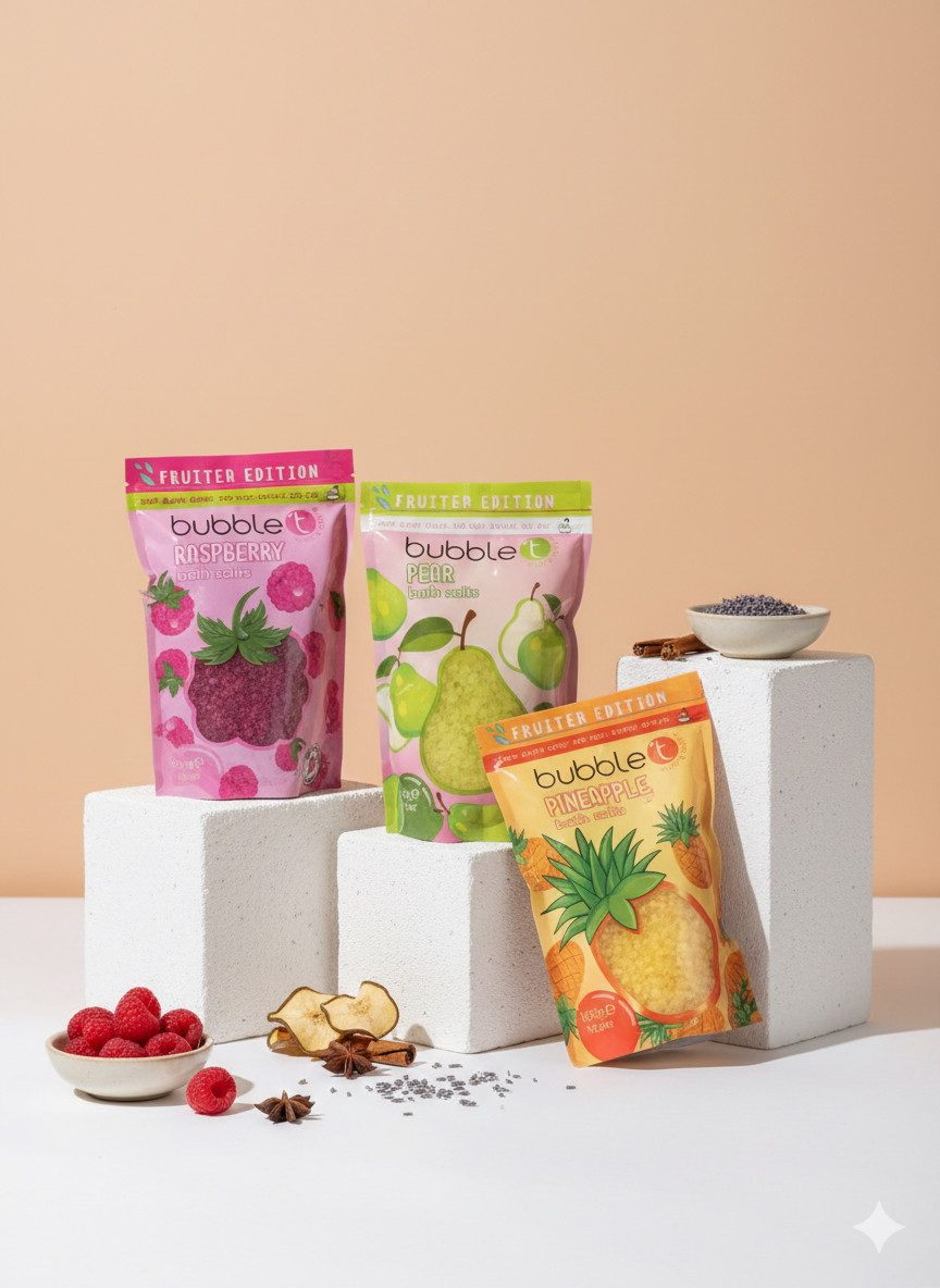 Rituals Badezusatz Wellness Badesalz Birne, Himbeere, Ananas 1,5Kg Limited Edition, 3-tlg.