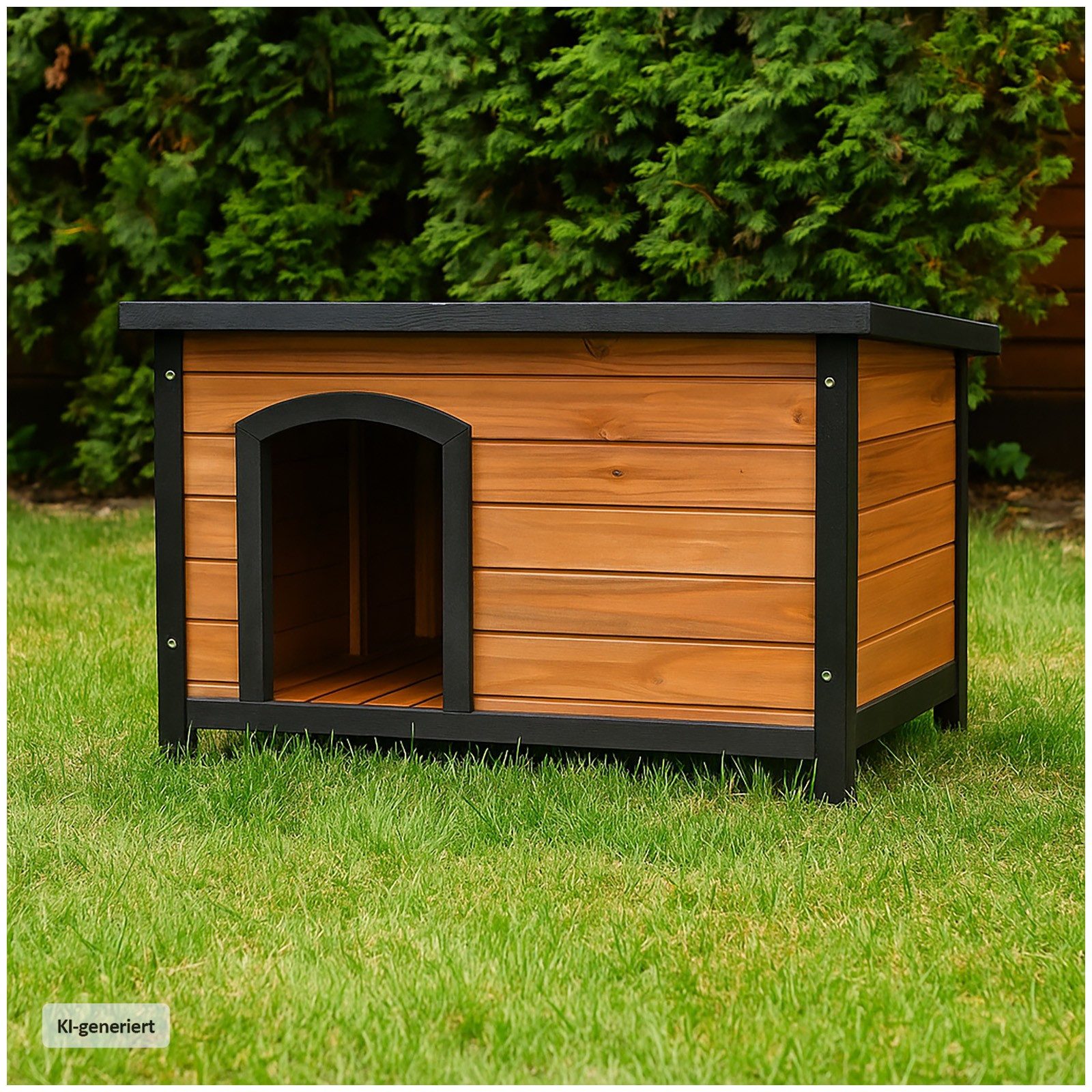 HTI-Living Hundehütte Robuste Hundehütte mit Flachdach, Hundehaus