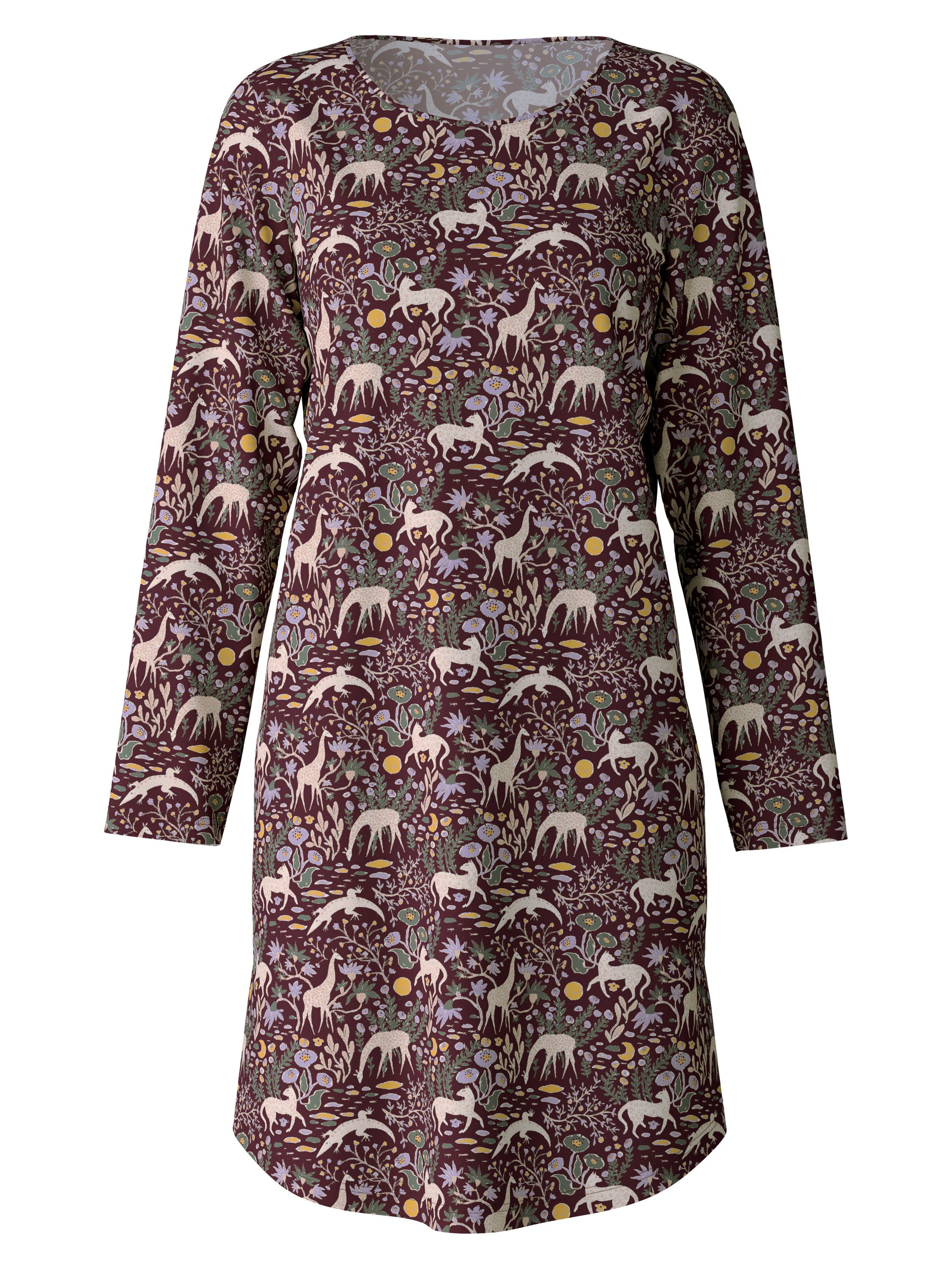 CALIDA Nachthemd African Dreams Damen (1-tlg) Länge 100cm, aus 100% hochwertiger Baumwolle