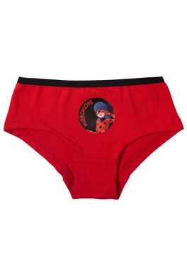 United Labels® Panty Miraculous Panty Mädchen - Ladybug Kinder Unterhose Slip (3er Pack)