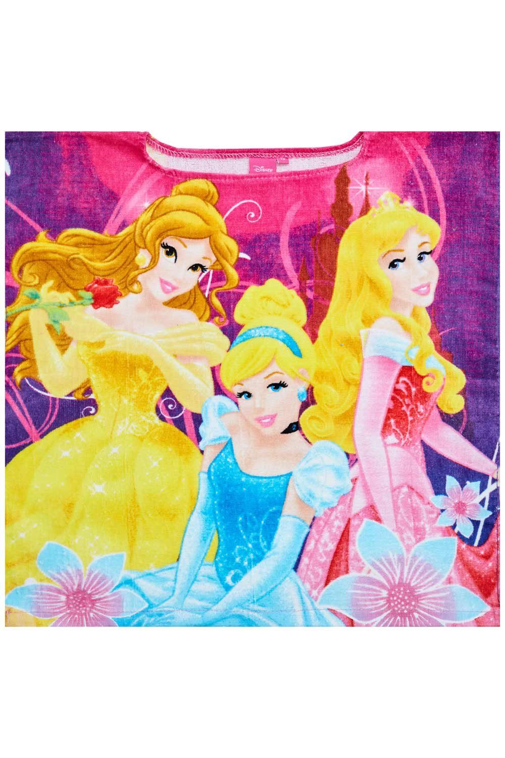 Disney Badeponcho Disney Princess Mädchen Badeponcho ohne Kapuze