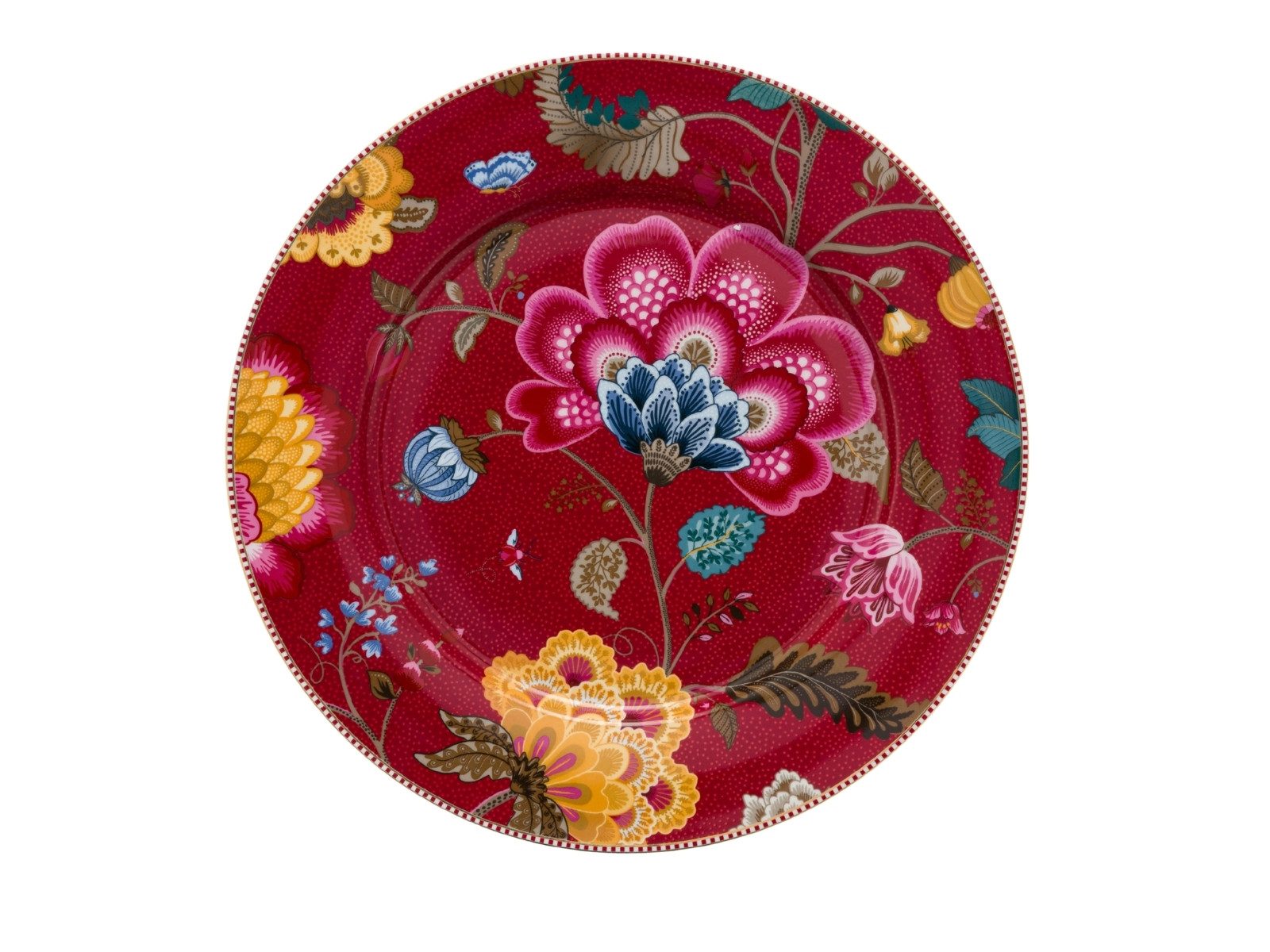 PiP Studio Teller Blooming Tales Dark Red Platzteller 32cm