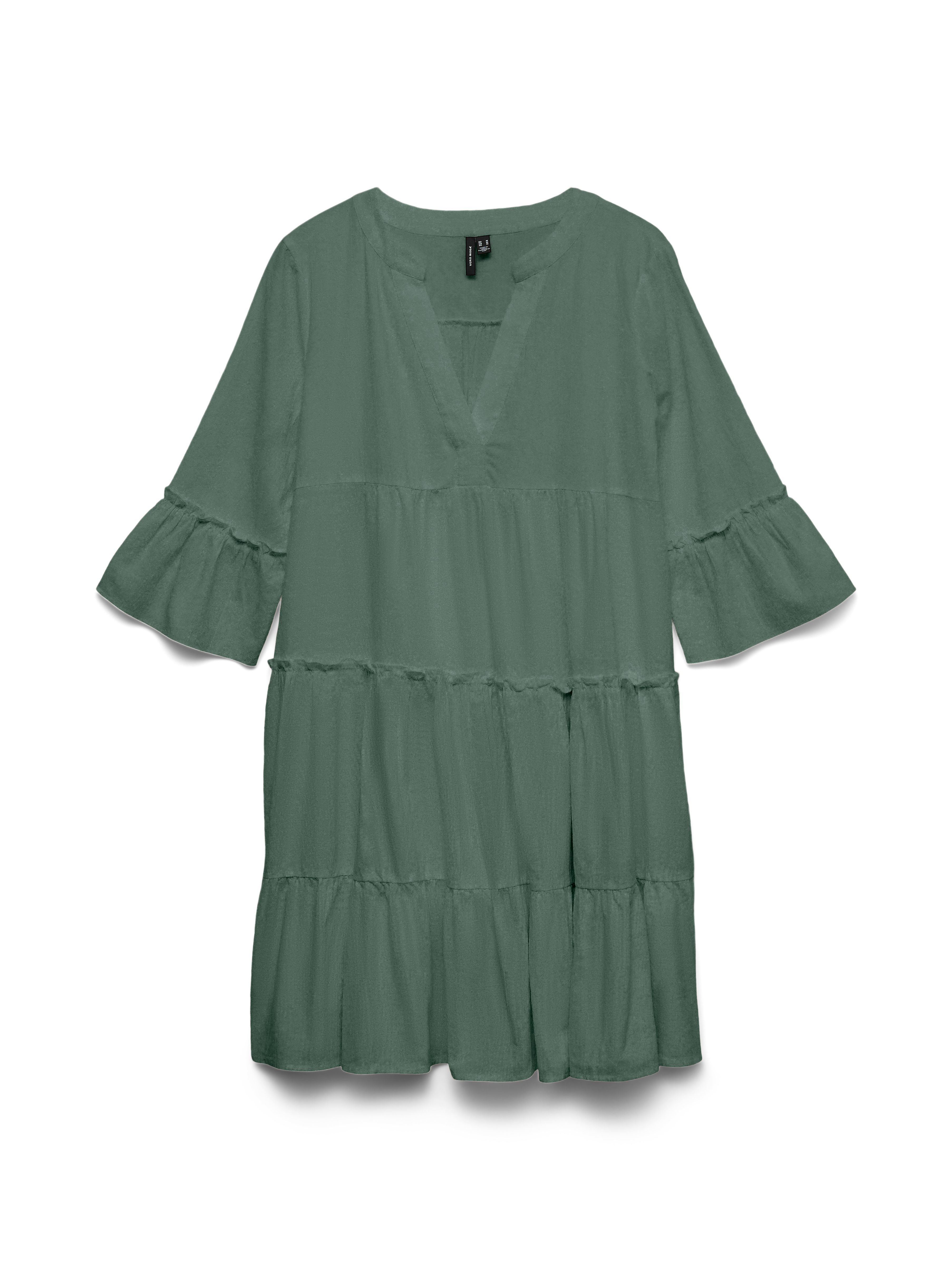 Vero Moda Tunikakleid VMDICTHE 3/4 TUNIC EXP Baumwolle, loose fit