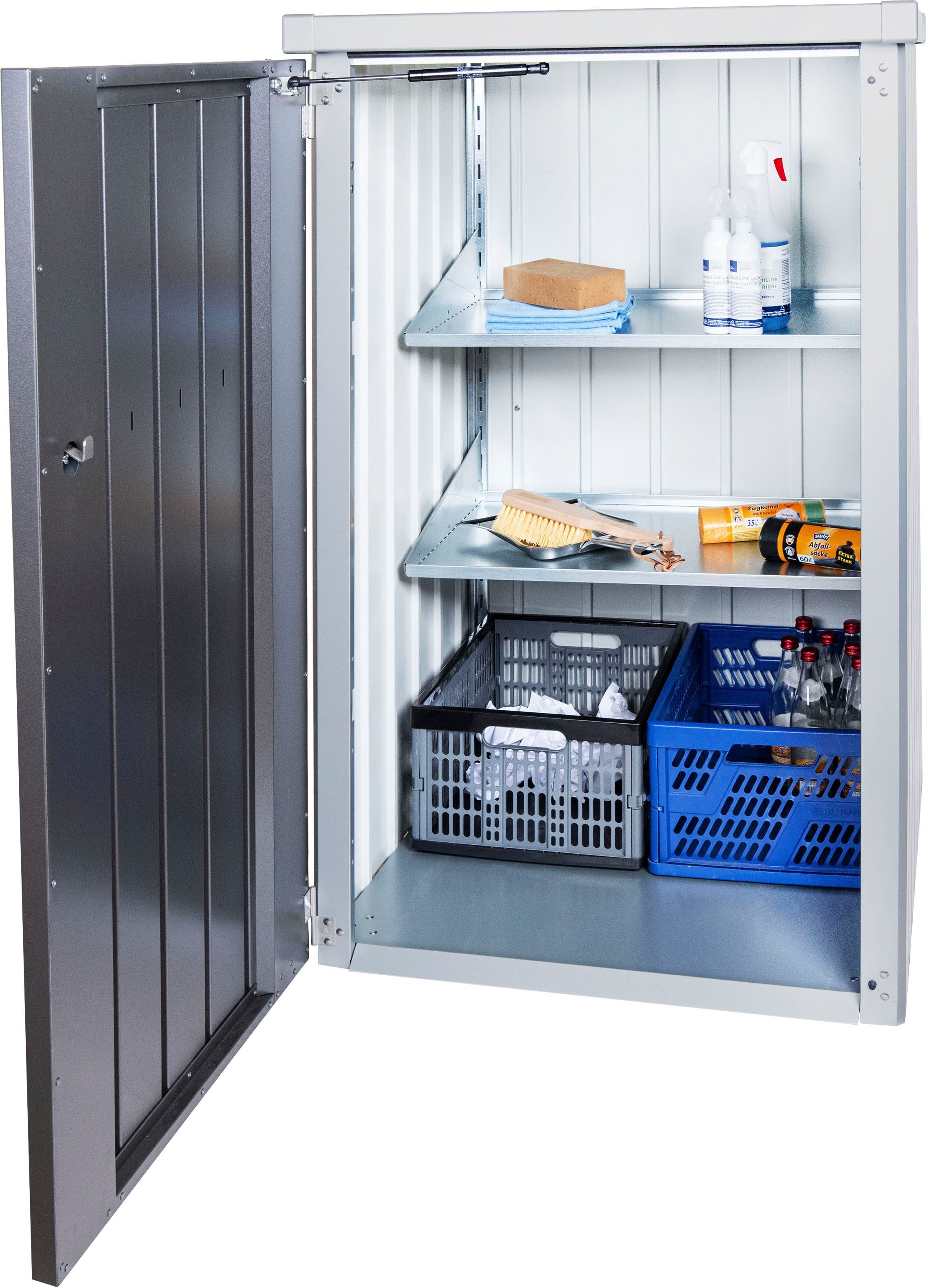 Biohort Regalelement Regalsteher, für Mülltonnenbox »Alex«, BxTxH: 3x3x122 cm