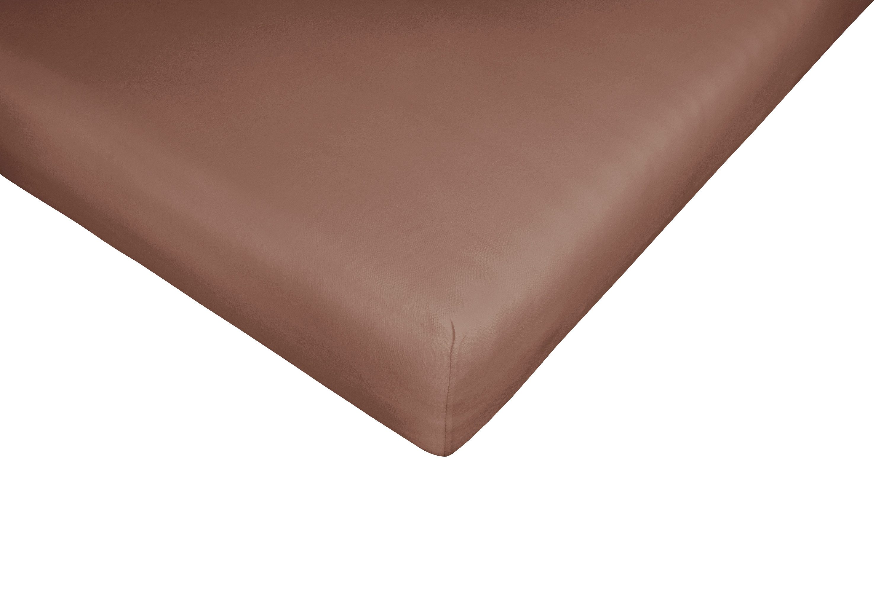 SCHÖNER WOHNEN-Kollektion Spannbettlaken Flat, Jersey-Elasthan, Gummizug: rundum, (1 Stück), Formbeständiges Spannbettlaken für hohe Matratzen