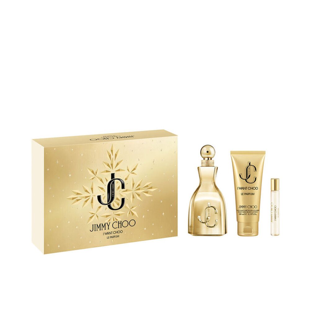 JIMMY CHOO Duft-Set Parfum 100 ml + Parfum MINI 7,5 ml + BL 100 ml (Damen)