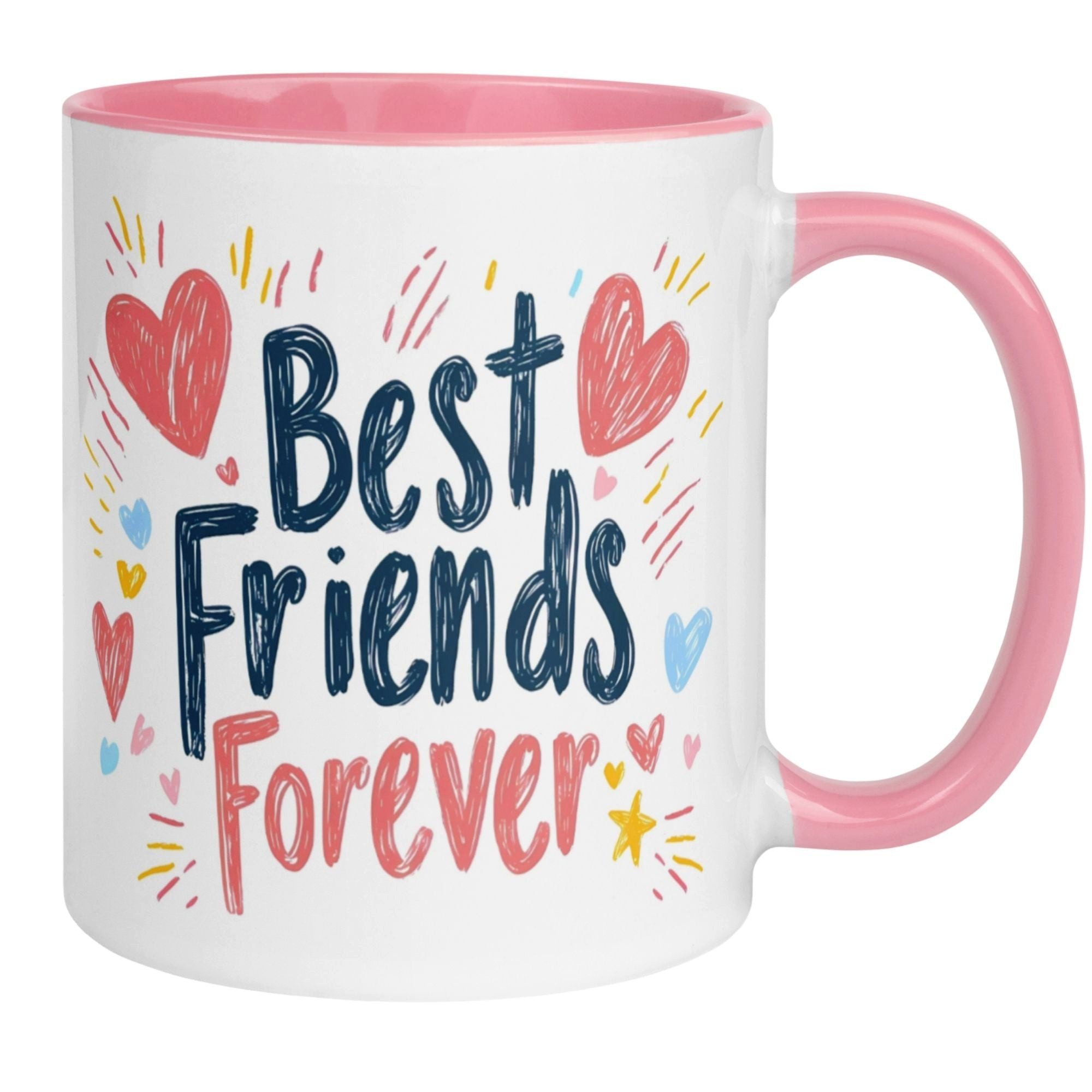 Momentals Tasse Freundschaft – „Best Friends Forever“ – Geschenk Becher Beste Freundin, Gratis Versand · Links-&Rechtshänder · Spülmaschinenfest