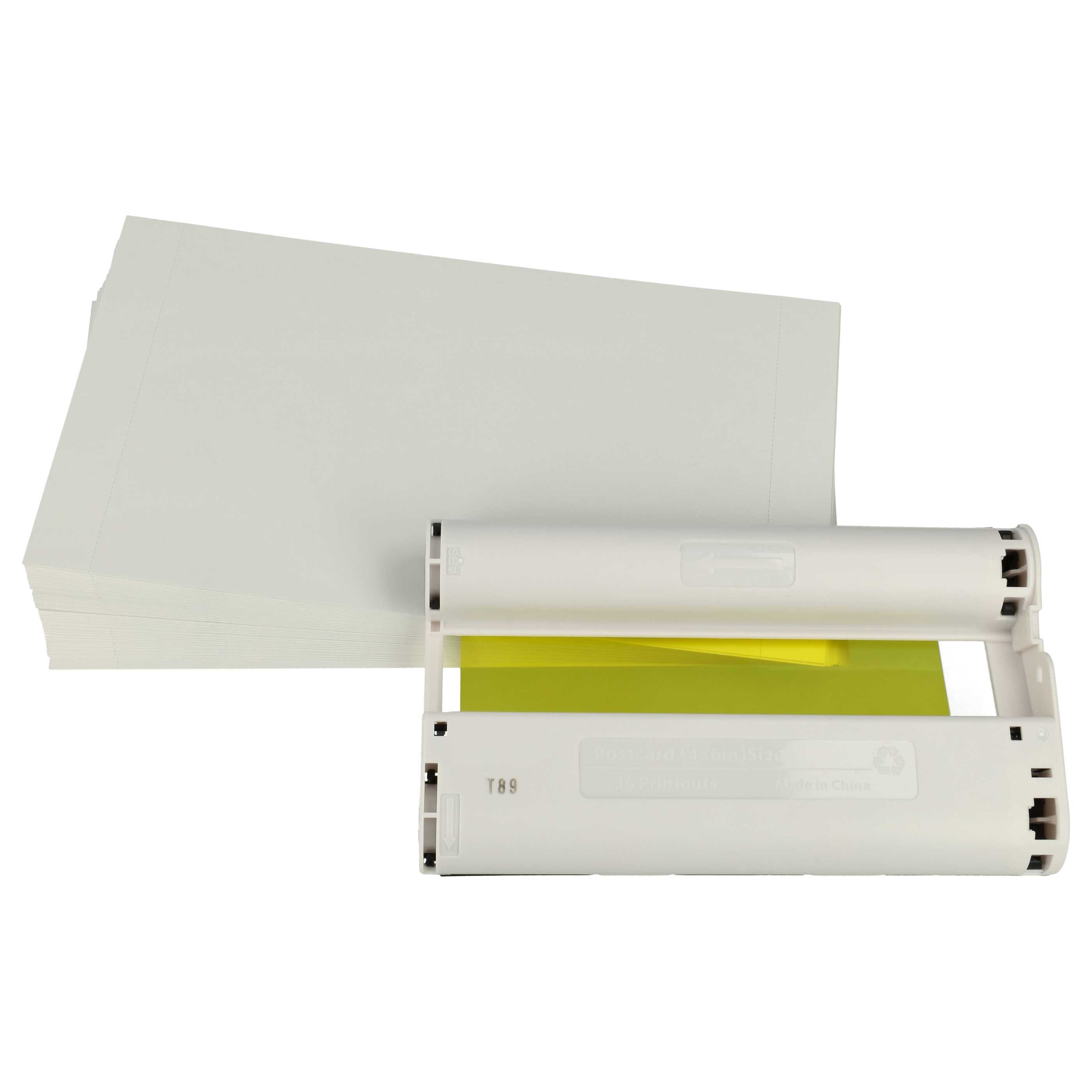 vhbw Tonerkartusche passend für Canon Selphy CP1200, CP1000, CP220, CP1300, CP200, CP1500